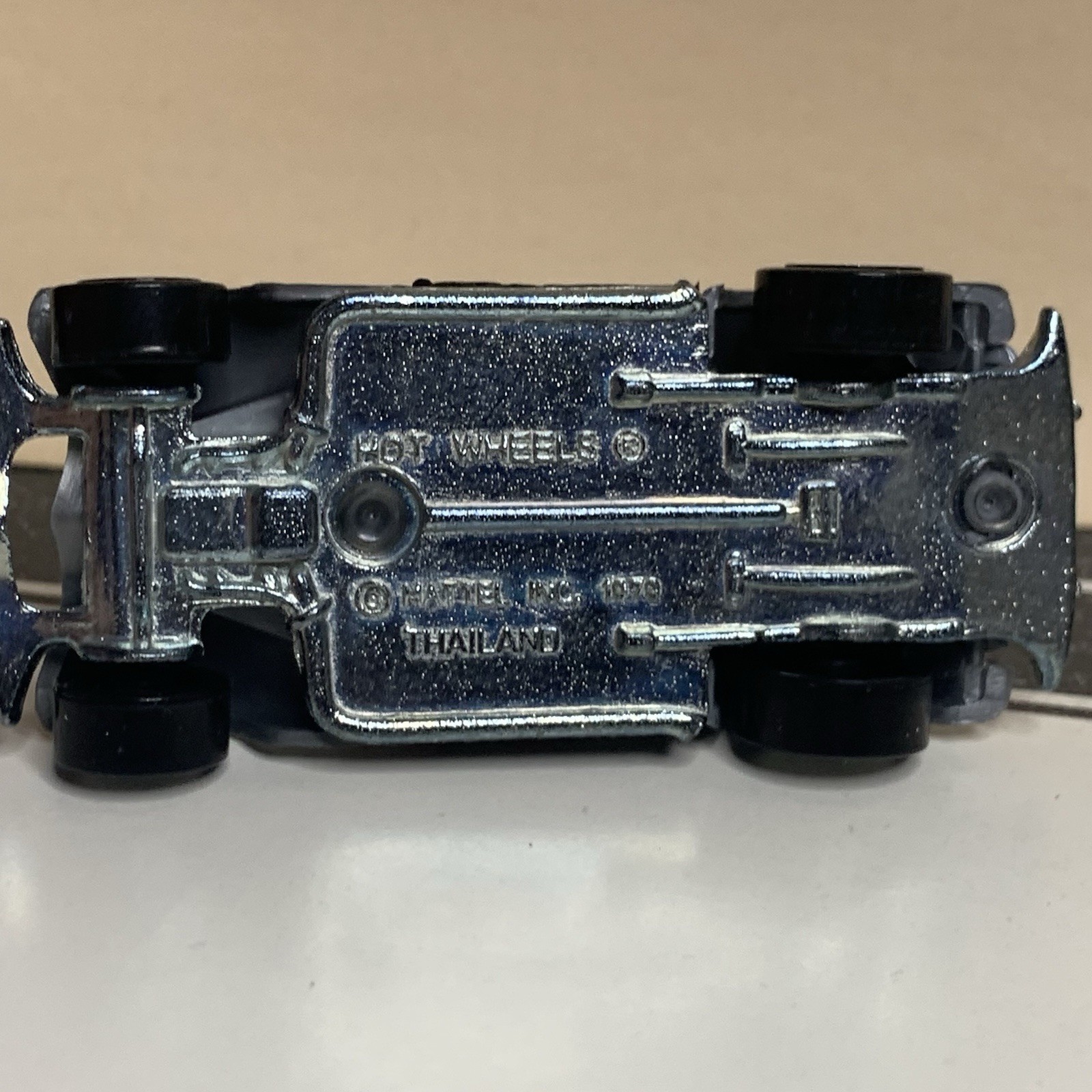 Hot Wheels #190 1934 Ford 3-Window Coupe Gray w/Flames & Chrome 5 Spoke 1:64 NM