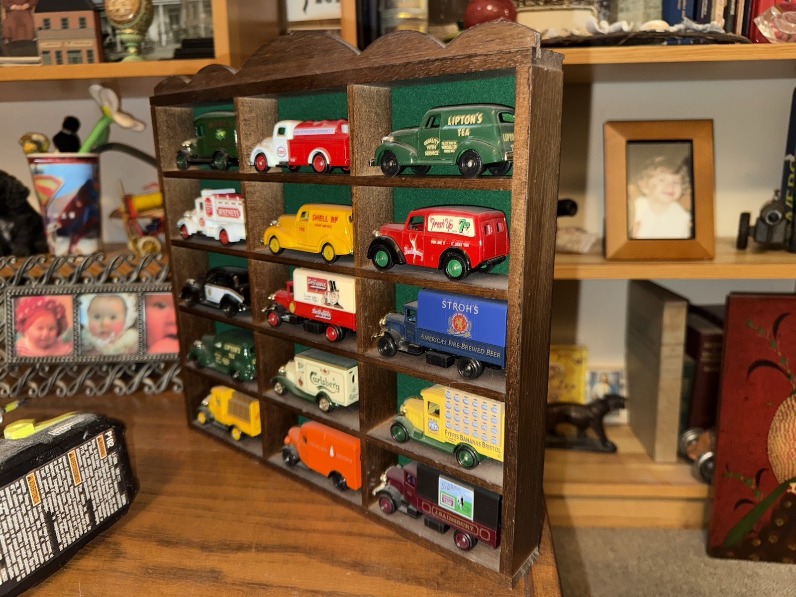 Lot of 15 Lledo Days Gone Diecast Trucks + Display Case – Advertising Vans
