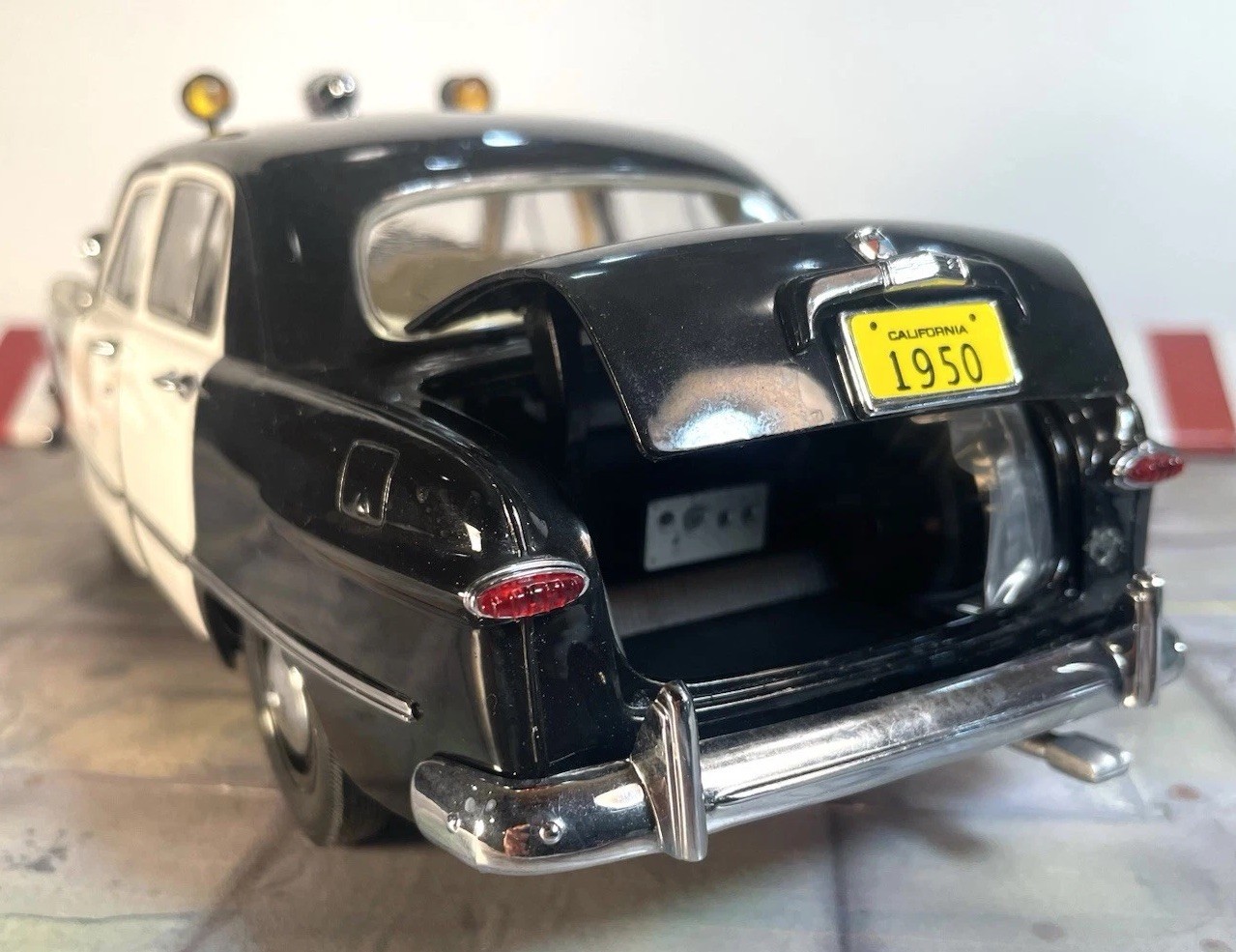 Rare 1/18 Precision Miniatures LAPD 1950 Ford Police Car Dragnet OrigOwn *READ*