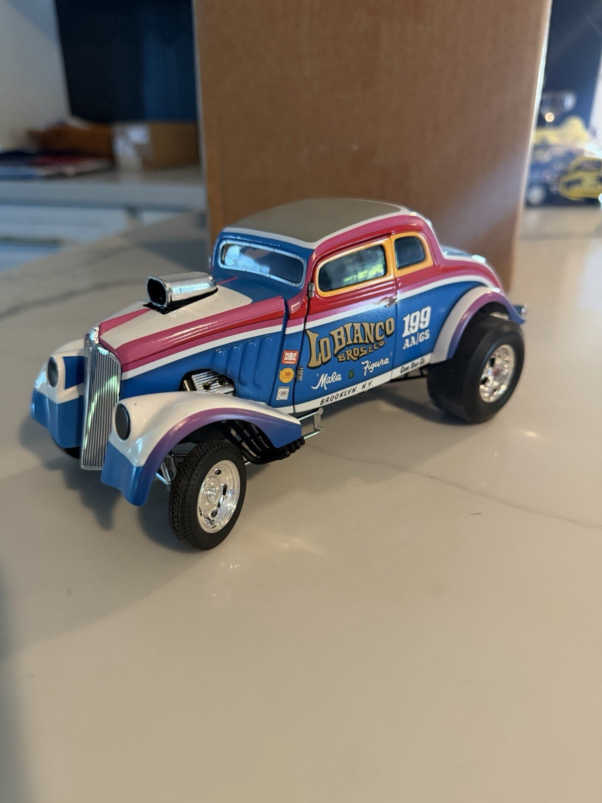 1/18 Lo Bianco Bros. & Co 1933 Willys Gasser by ACME, Beautiful, Great Shape