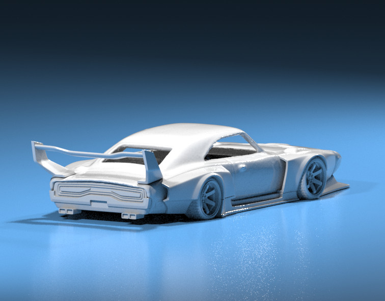 3D Resin FatBoi Wide Body Kit for Hot Wheels Daytona – Custom Muscle Mod Set