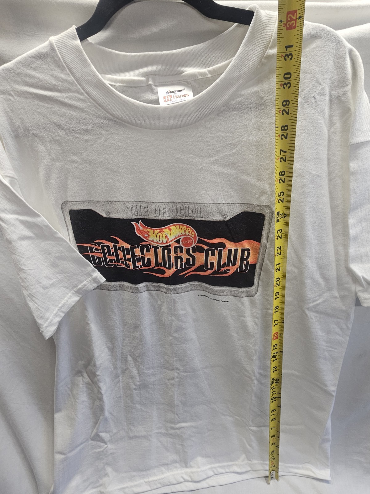 NOS Vintage 1998 Hot Wheels License Plate Frame Collectors Club T-Shirt Size XL