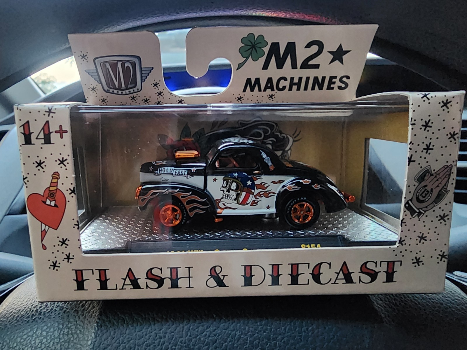 M2 Machines 1941 Willys Coupe Gasser S154 Flash & Diecast CHASE