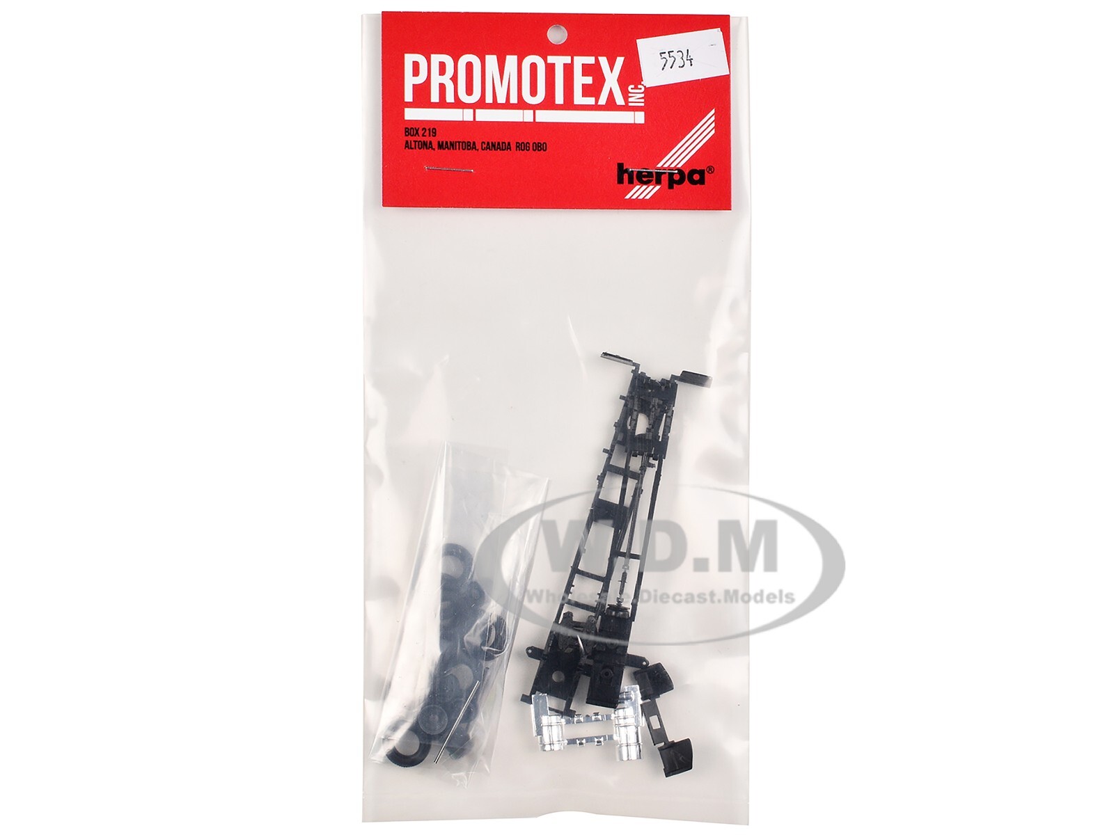 LONG CHASSIS KIT FOR MACK CABS 1/87 (HO) MODEL BY PROMOTEX 005534 KIT