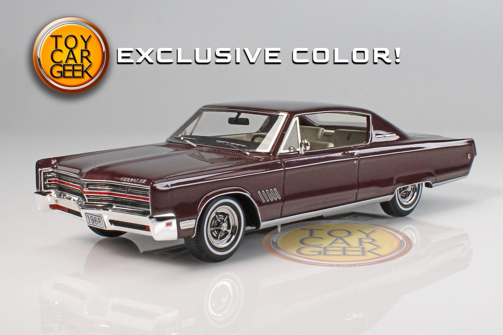 1968 Chrysler 300 – Burgundy Poly 1:43 GLM GLM 130003
