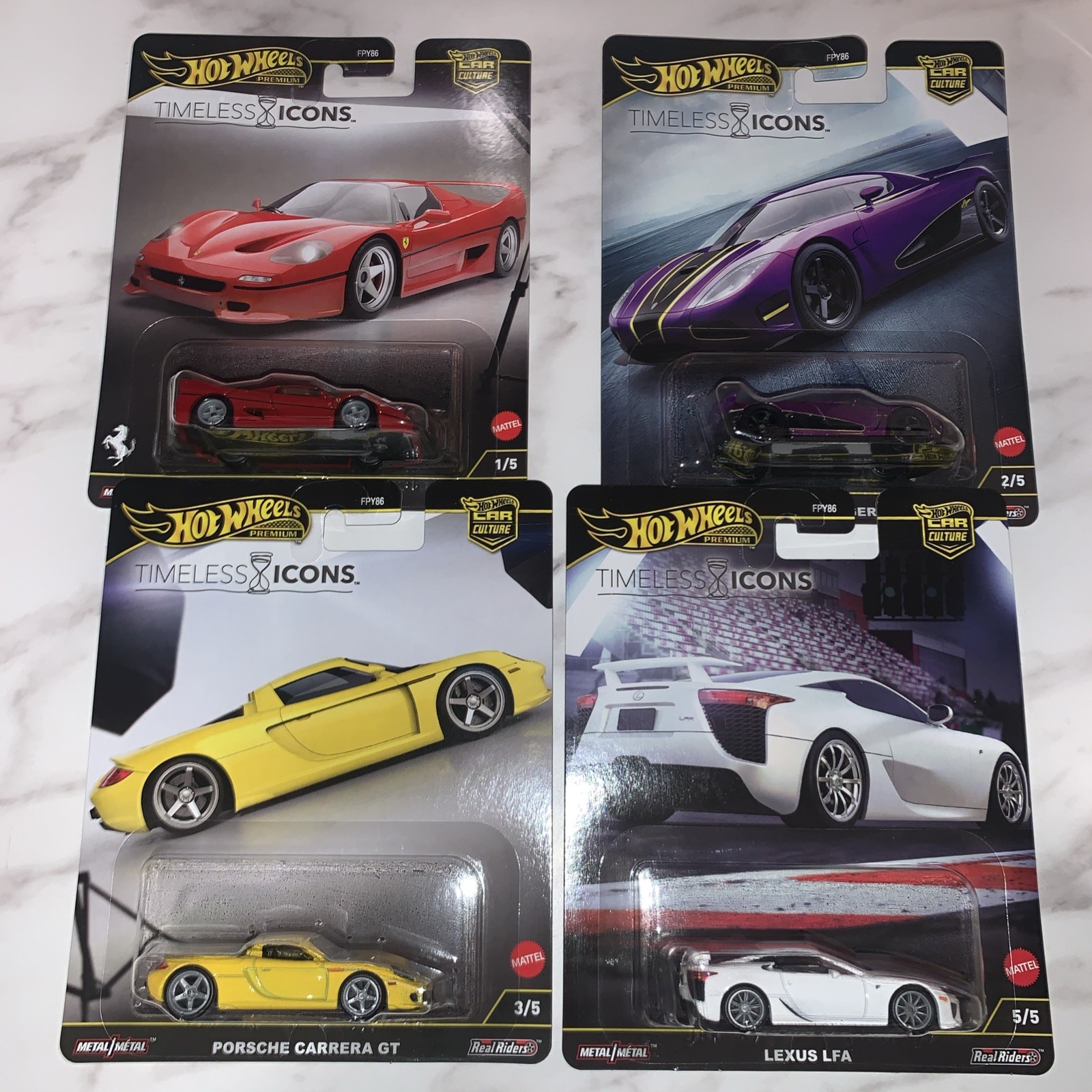IN HAND 2025 Hot Wheels Premium Car Culture Timeless Icons Set of 4 cars