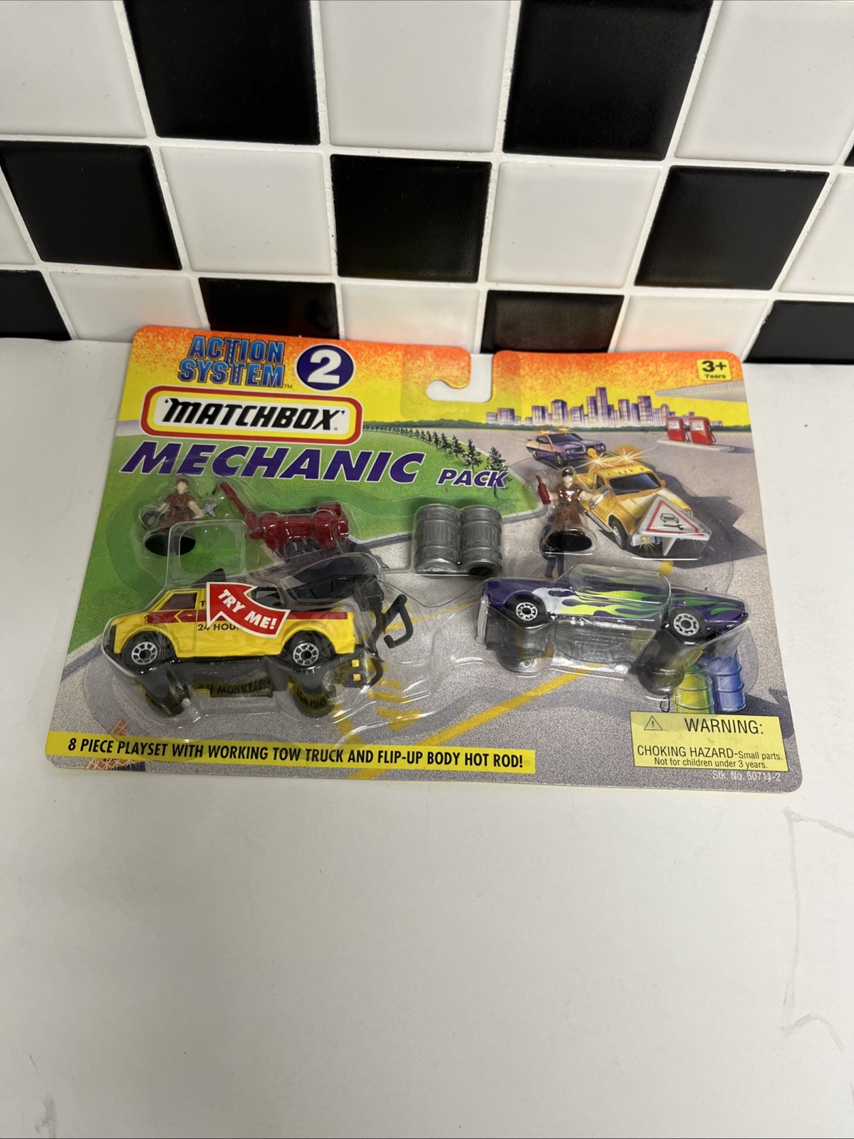 Matchbox vintage Mechanic Pack 8 piece Playset #2 sealed from 1996