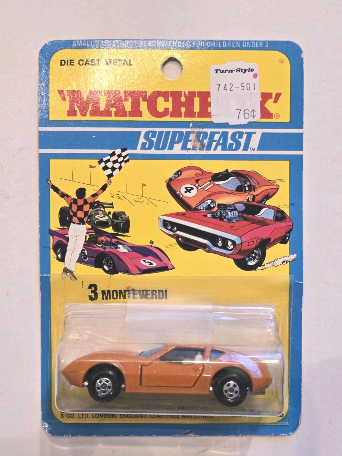 1971 MATCHBOX SUPERFAST #3 MONTEVERDI LESNEY ENGLAND
