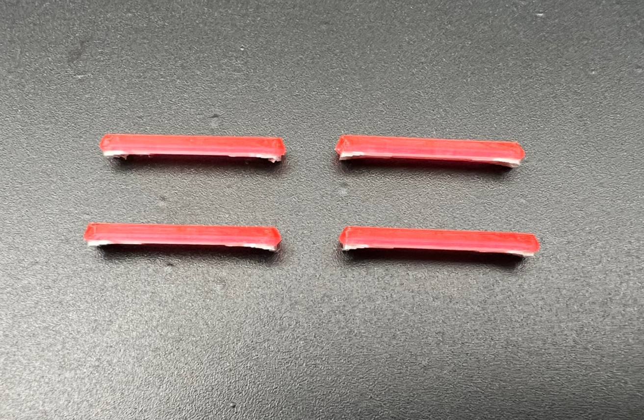 4 Pack 1/87 HO Scale Red Long Code 3 MX7000 Lightbar Police Fire Truck Ambulance