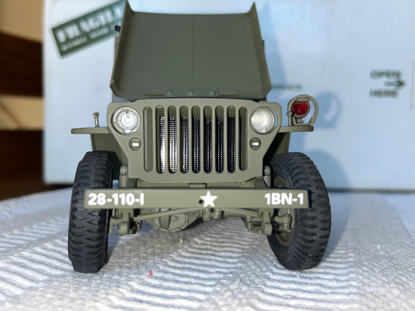 Danbury Mint 1:16 World War II WW2 Willy’s Scout Jeep Replica Die-Cast 1994