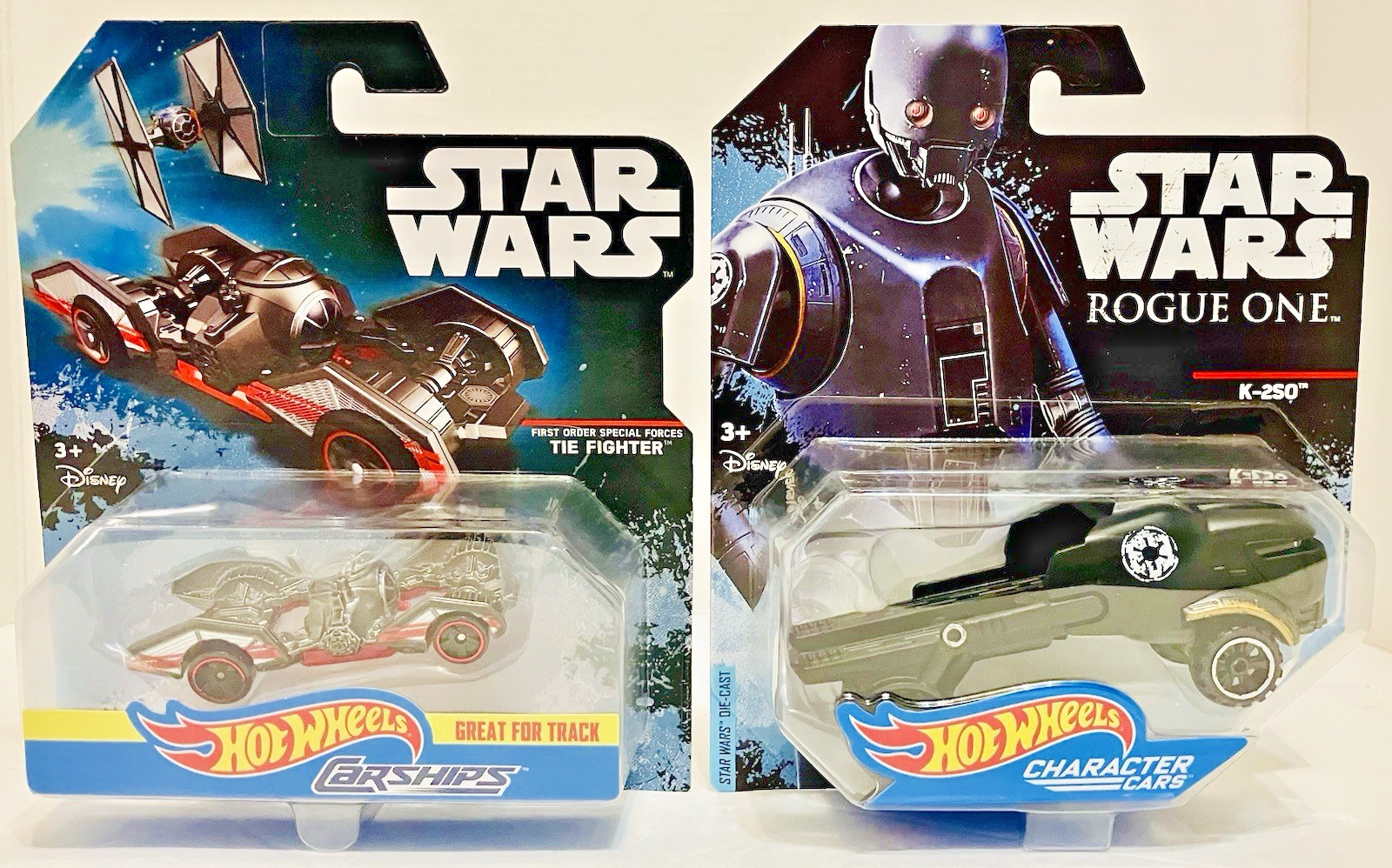 Lot of 12 Hot Wheels Star Wars Character Cars & Carships/ Mint-on-card