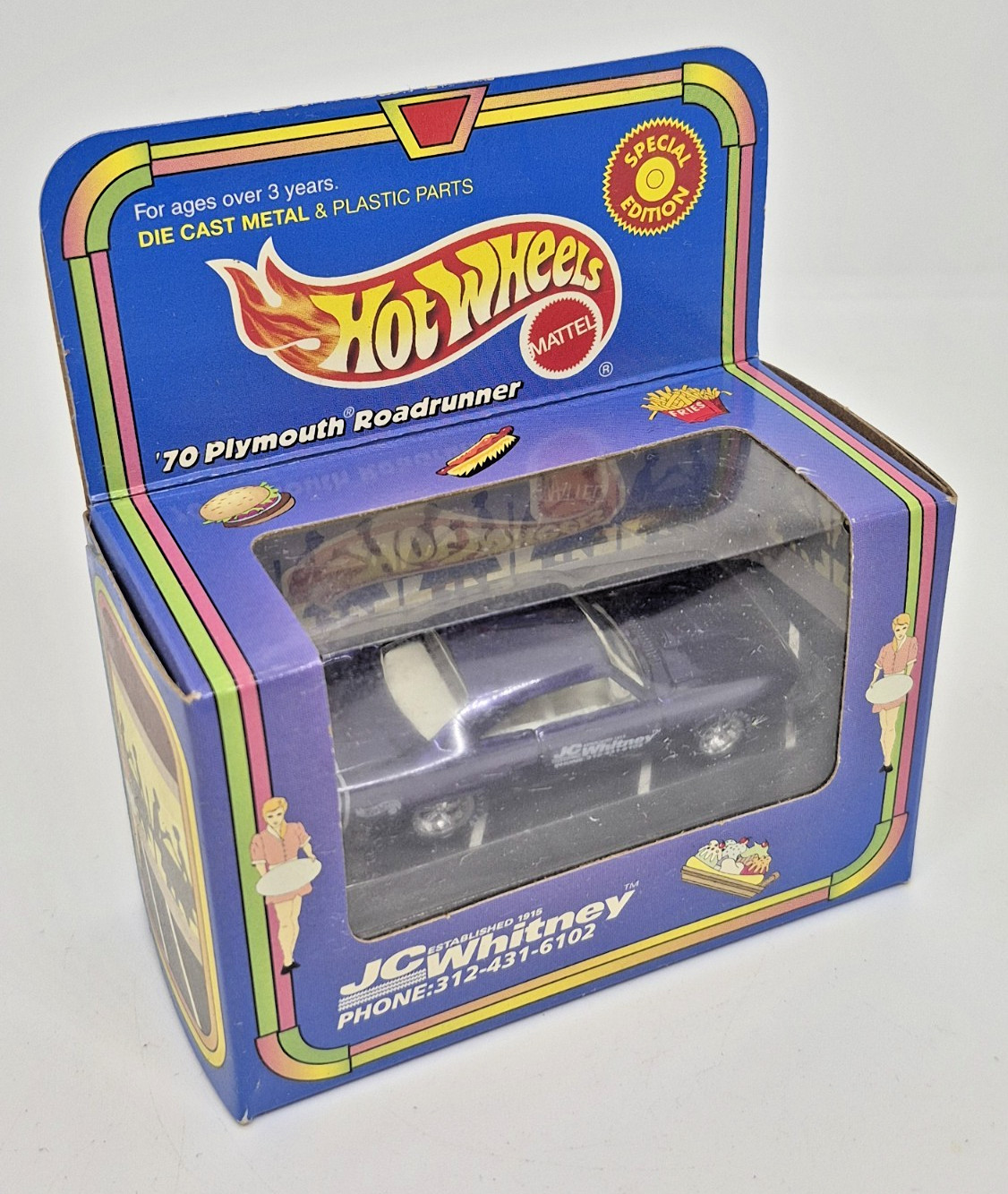 Hot Wheels 1999 JC Whitney ’70 Plymouth Roadrunner Exclusive Special Edition Car