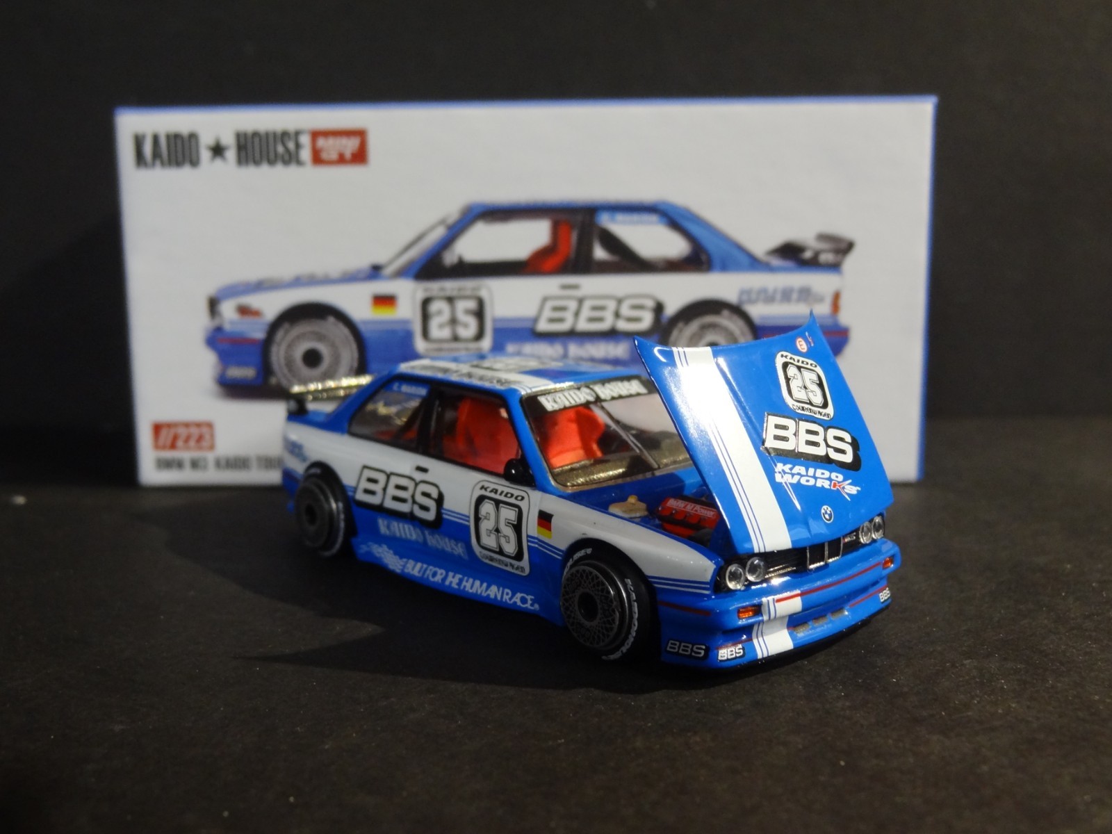 KAIDO HOUSE x MINI GT – BLUE – BMW M3 KAIDO TOURING CHAMP V1 #KHMG223