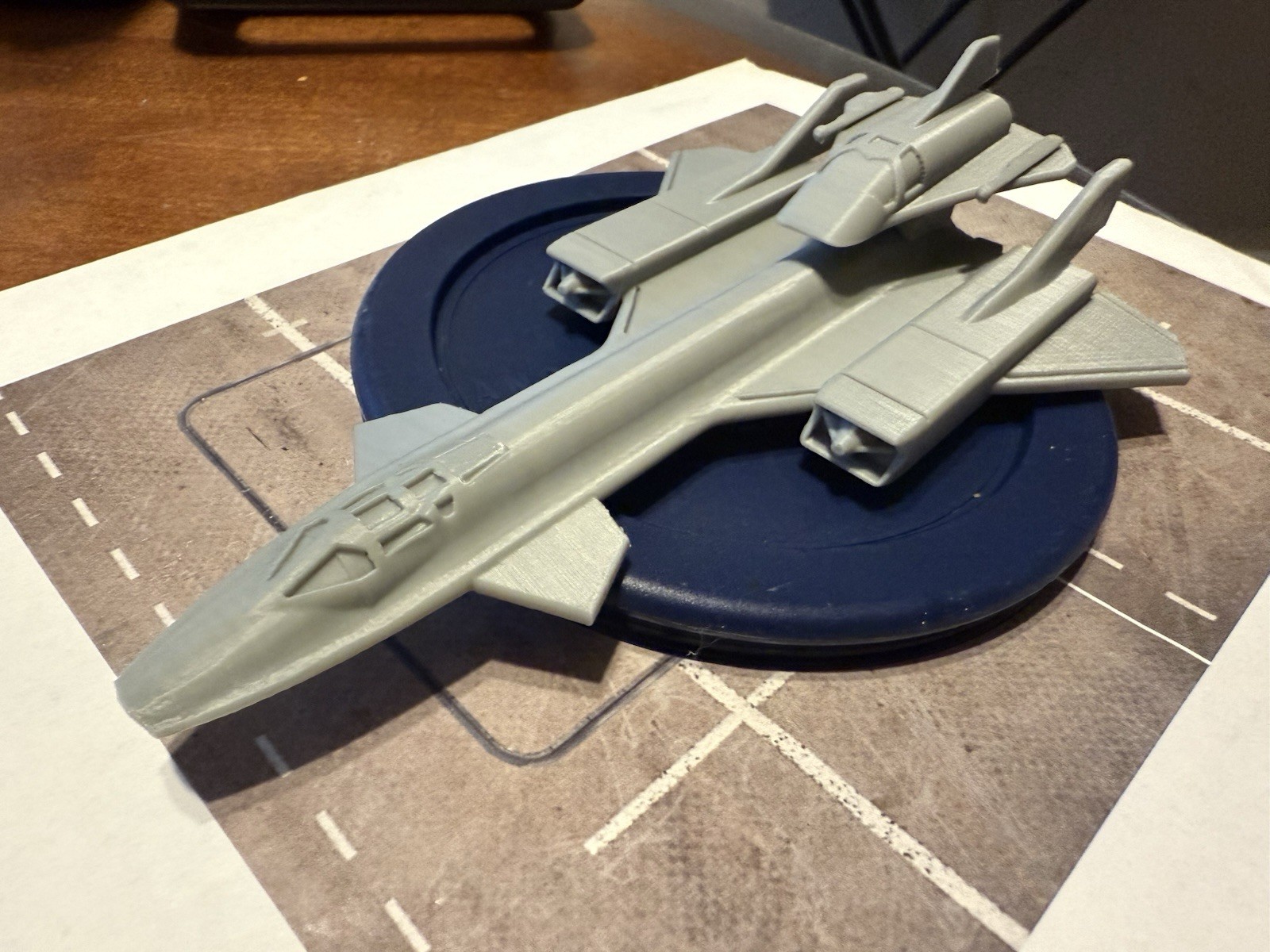 Night raven Gray Plastic Model ( 6 in Length)