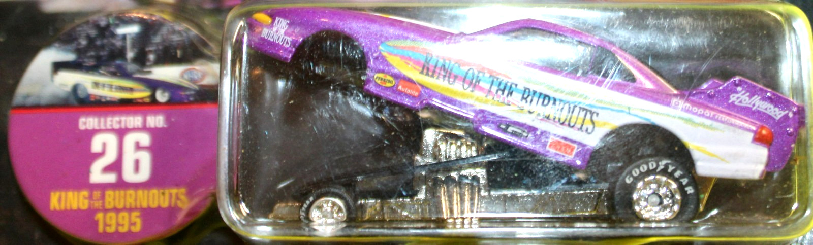 JOHNNY LIGHTNING DRAGSTERS WESTERN AUTO/KING OF THE BURNOUTS W/REAL WHEELS 1997