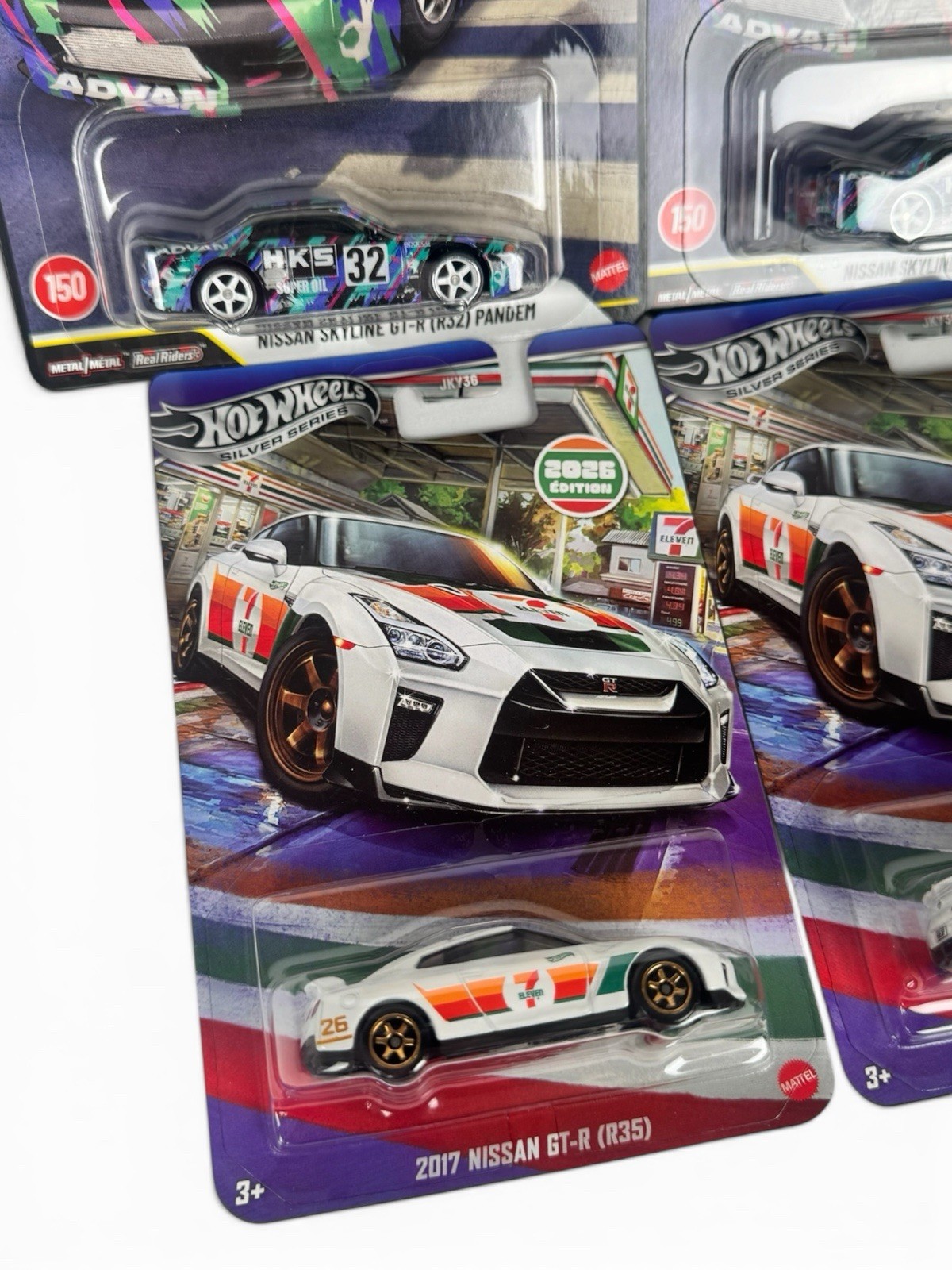 4 GTR LOT – Hot Wheels Boulevard #150 Nissan Skyline R32 Pandem + 7 Eleven R35