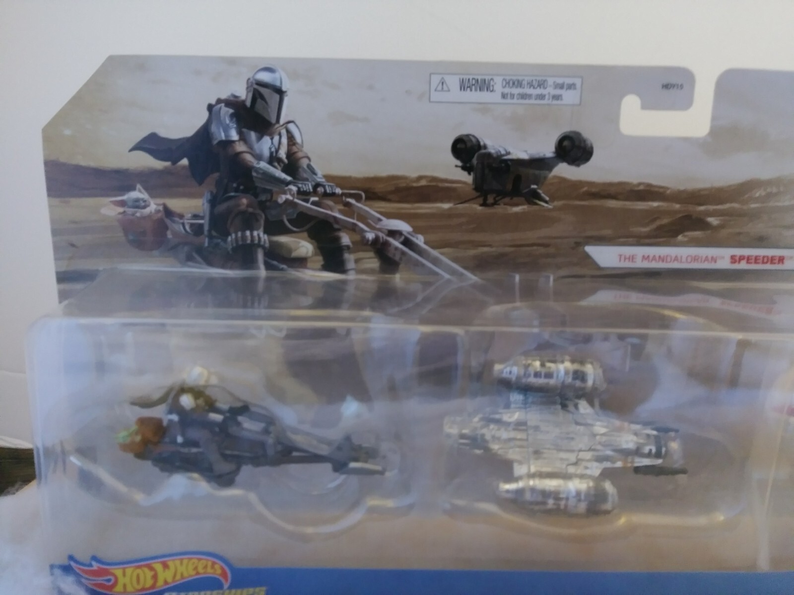 Hot Wheels Star Wars The Mandalorian Speeder Razor Crest The Child w/Hover Pram