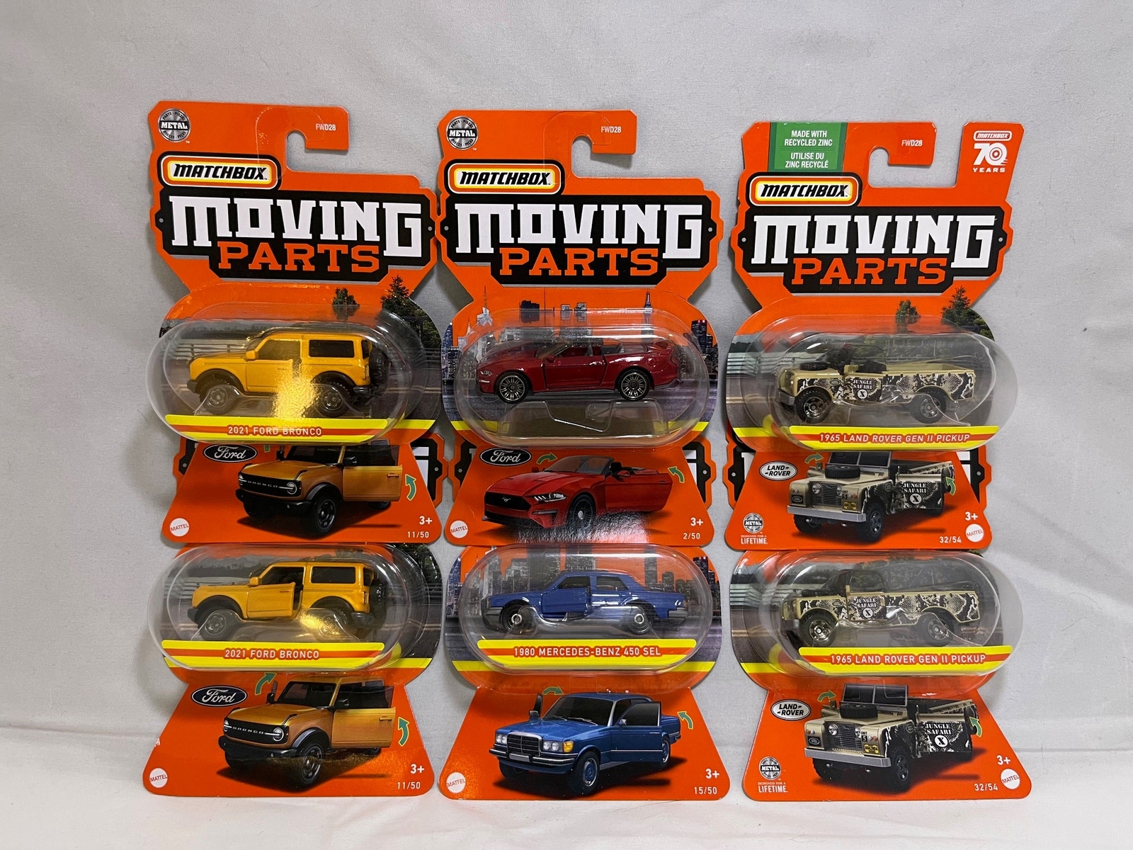 # 01134 – Matchbox Moving Parts Lot – 6 Pcs.