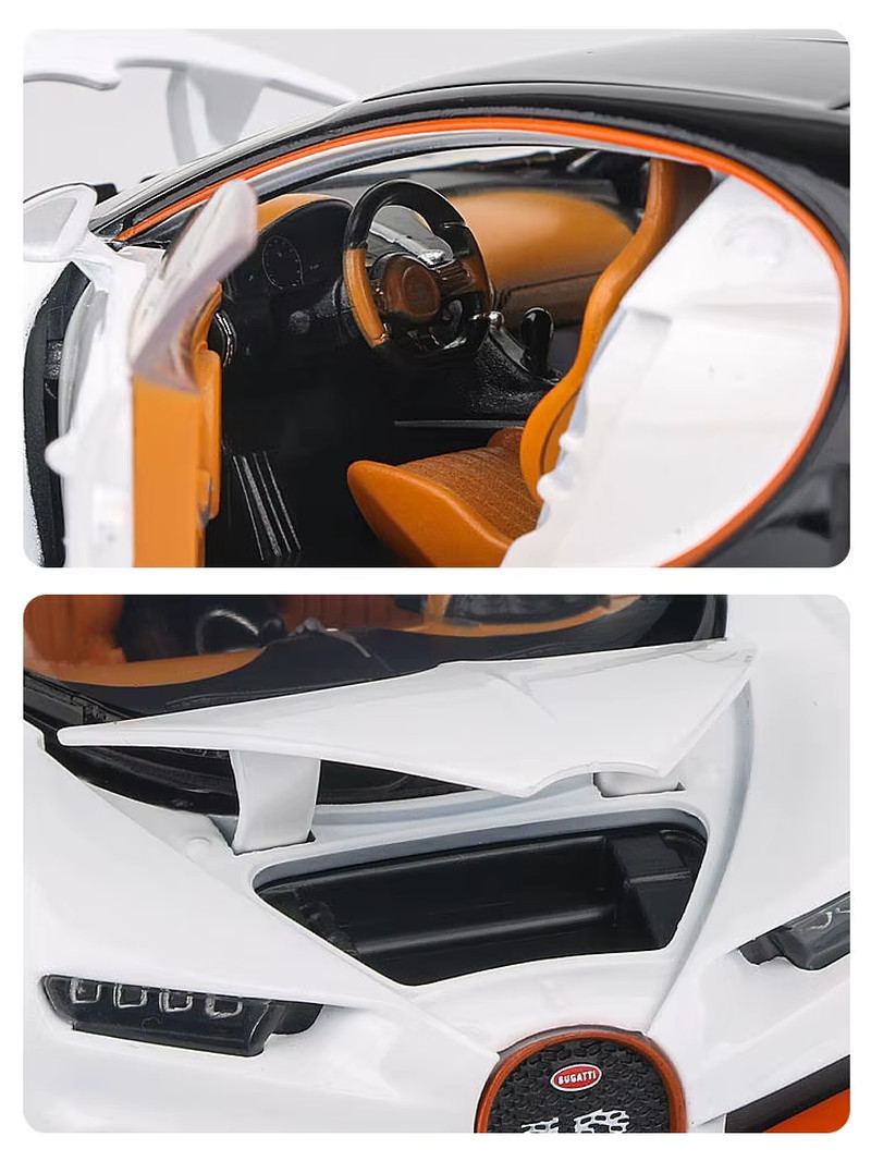 JKM 1:32 Bugatti Chiron Supercar Alloy Model Car Toy Diecasts Metal Casting Soun
