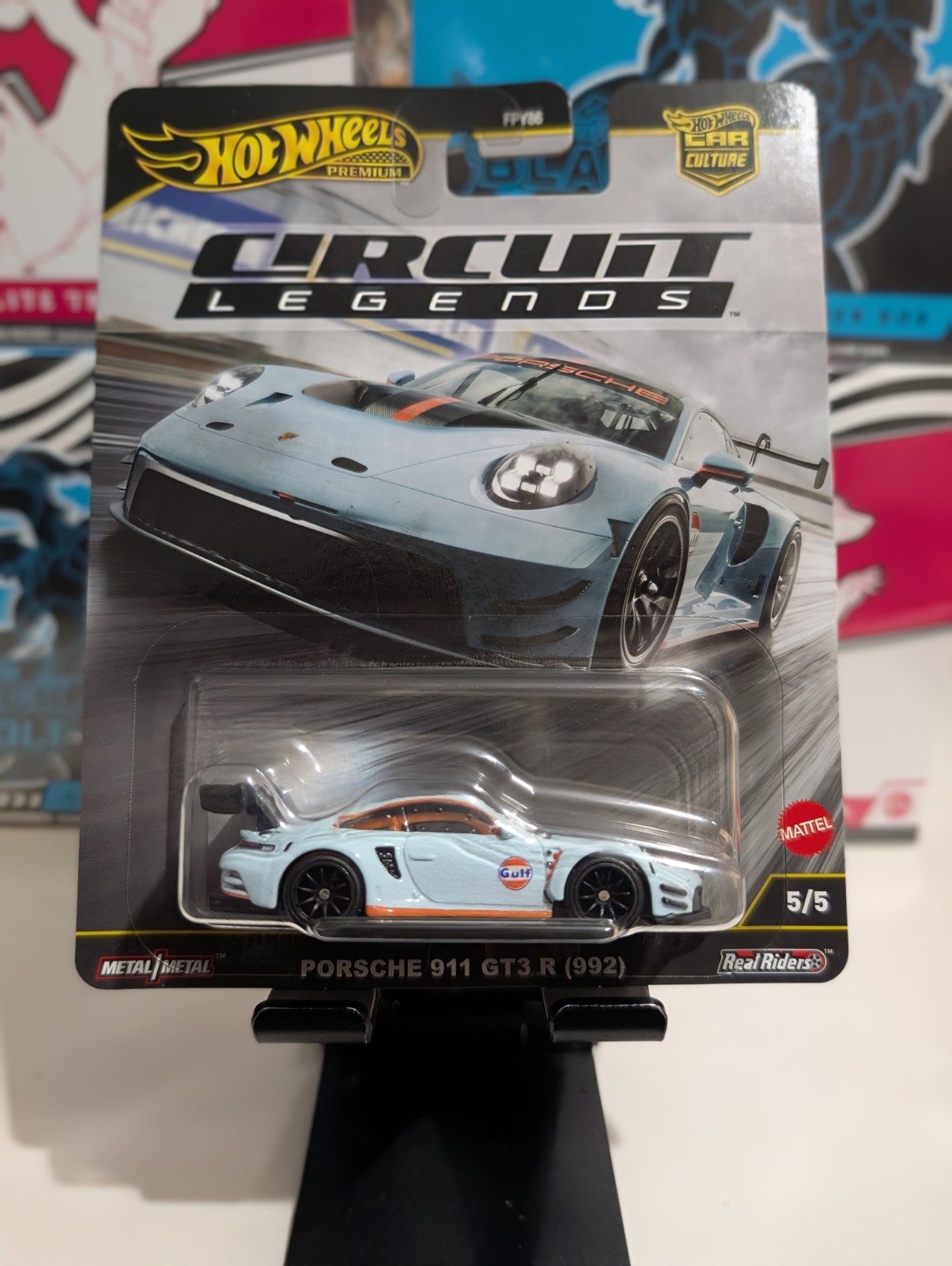 Hot Wheels Porsche 911 GT3 R 992 – Gulf Blue JBK65 5/5 – 2025 Circuit Legends