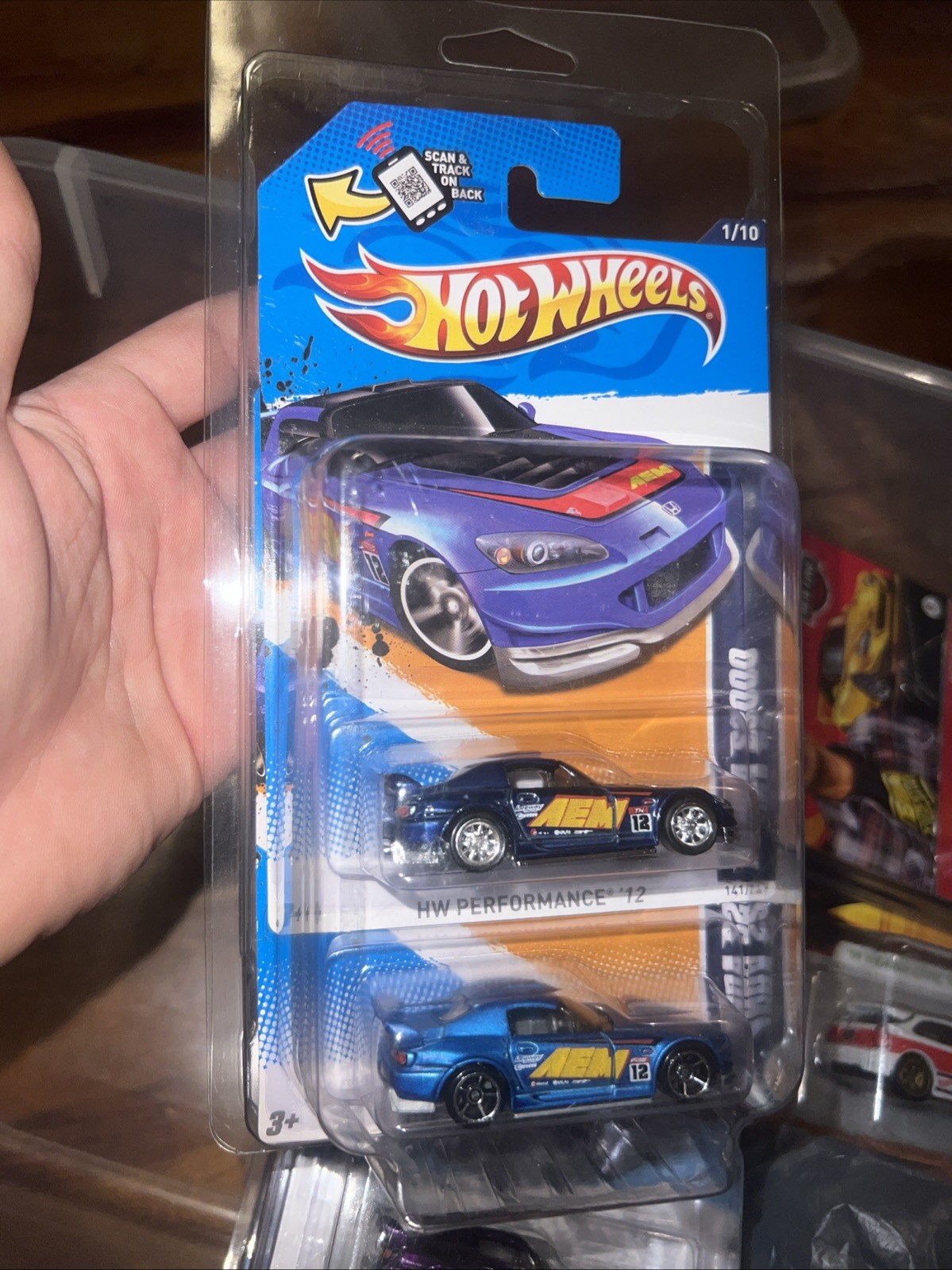 Hot Wheels Honda S2000 141/247 – Super Treasure Hunt – 2012 w/Protector And Main