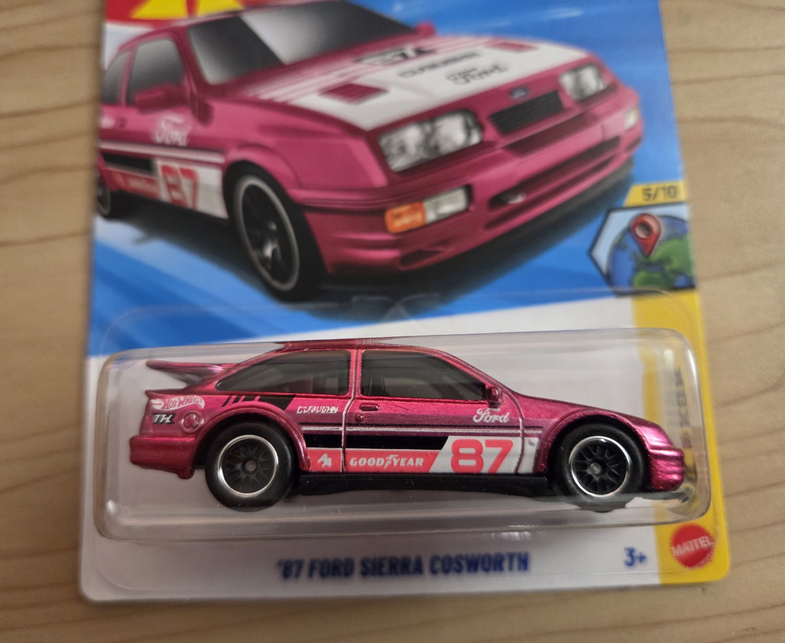 2026 Hot Wheels ’87 Ford Sierra Cosworth Pink STH HW Euro Super Treasure Hunt