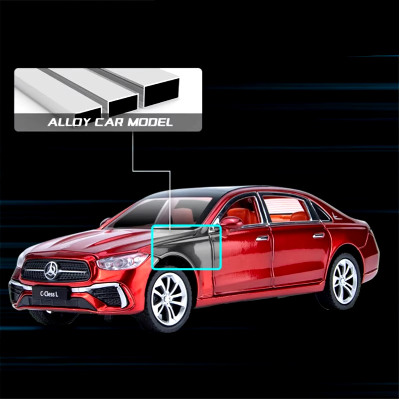 1/24 C260 L C-Class Alloy Car Model Diecasts Metal Toy Vehicles Car Model Simula