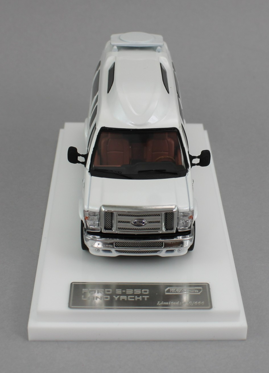 1:64 *MK MINIATURES* WHITE Ford E-350 XLT LAND YACHT Conversion Van Diecast NIB