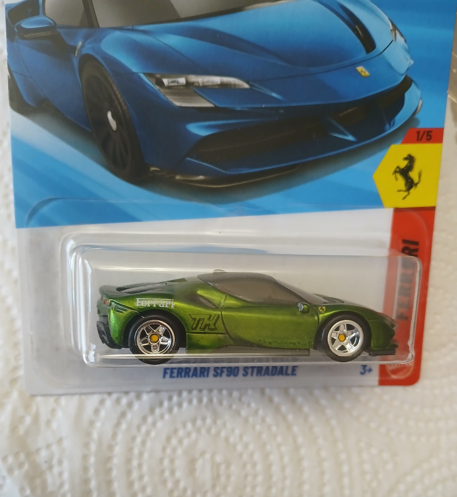 Hot Wheels Ferrari SF90 Stradale – CUSTOM WHEEL SWAP & PAINT (Satin Green)