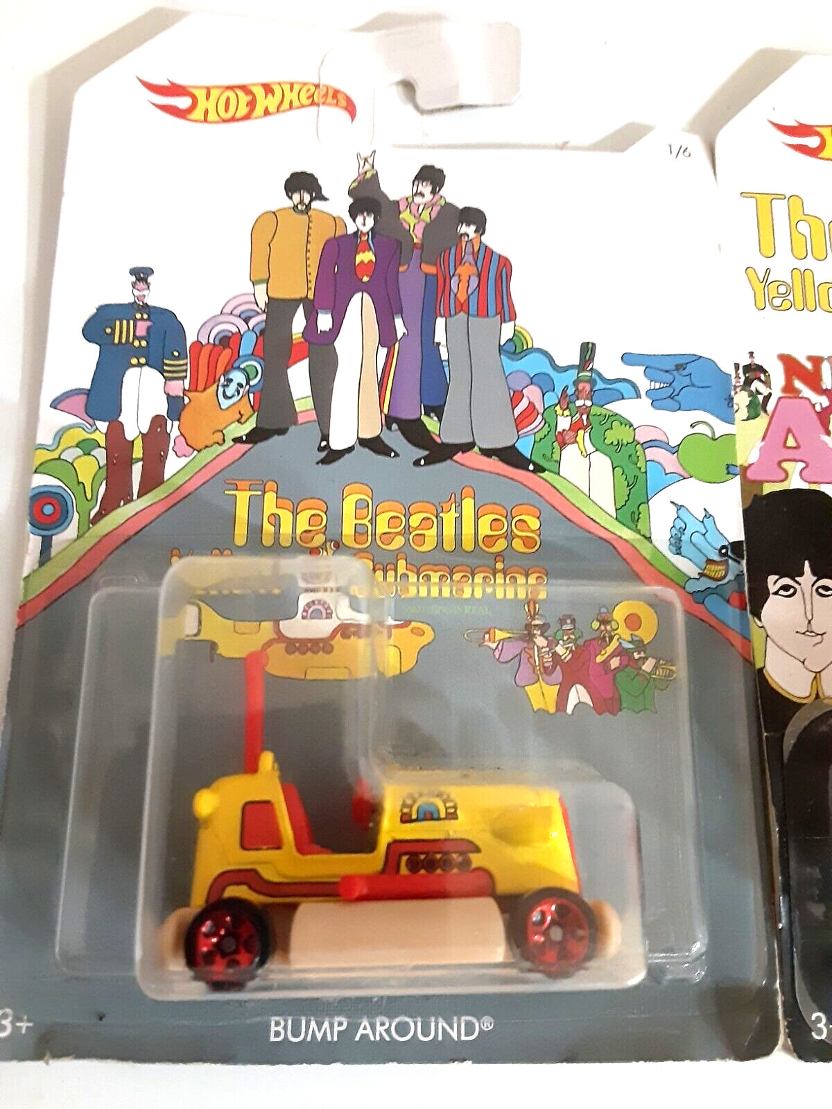 2016 Hot Wheels The Beatles Yellow Submarine Replica Vehicle’s, Lot of 3 #1,4,5