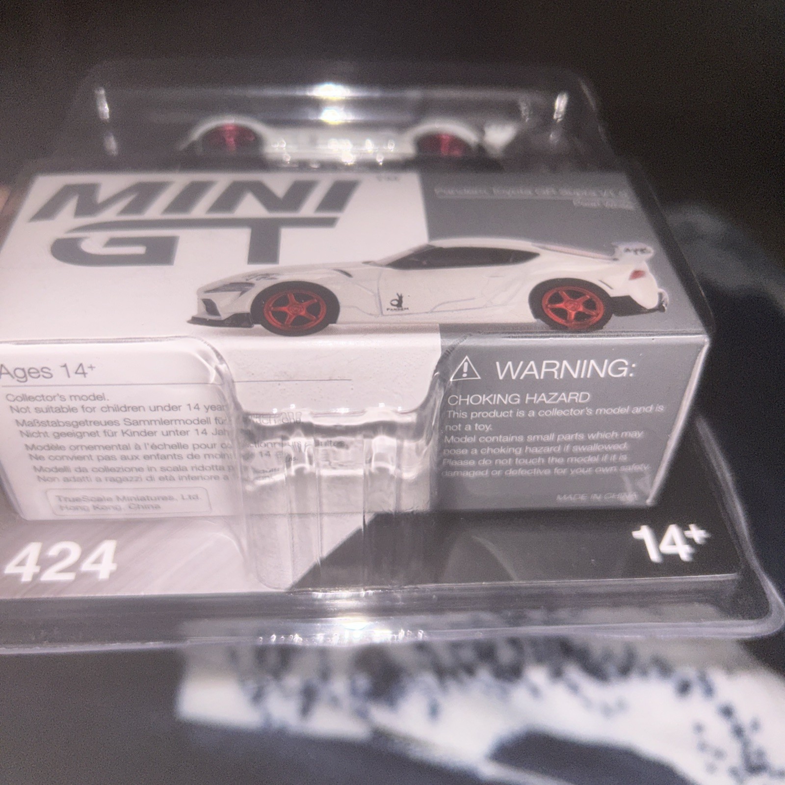 Mini GT #424 Pandem Toyota GR Supra V1.0 Pearl White