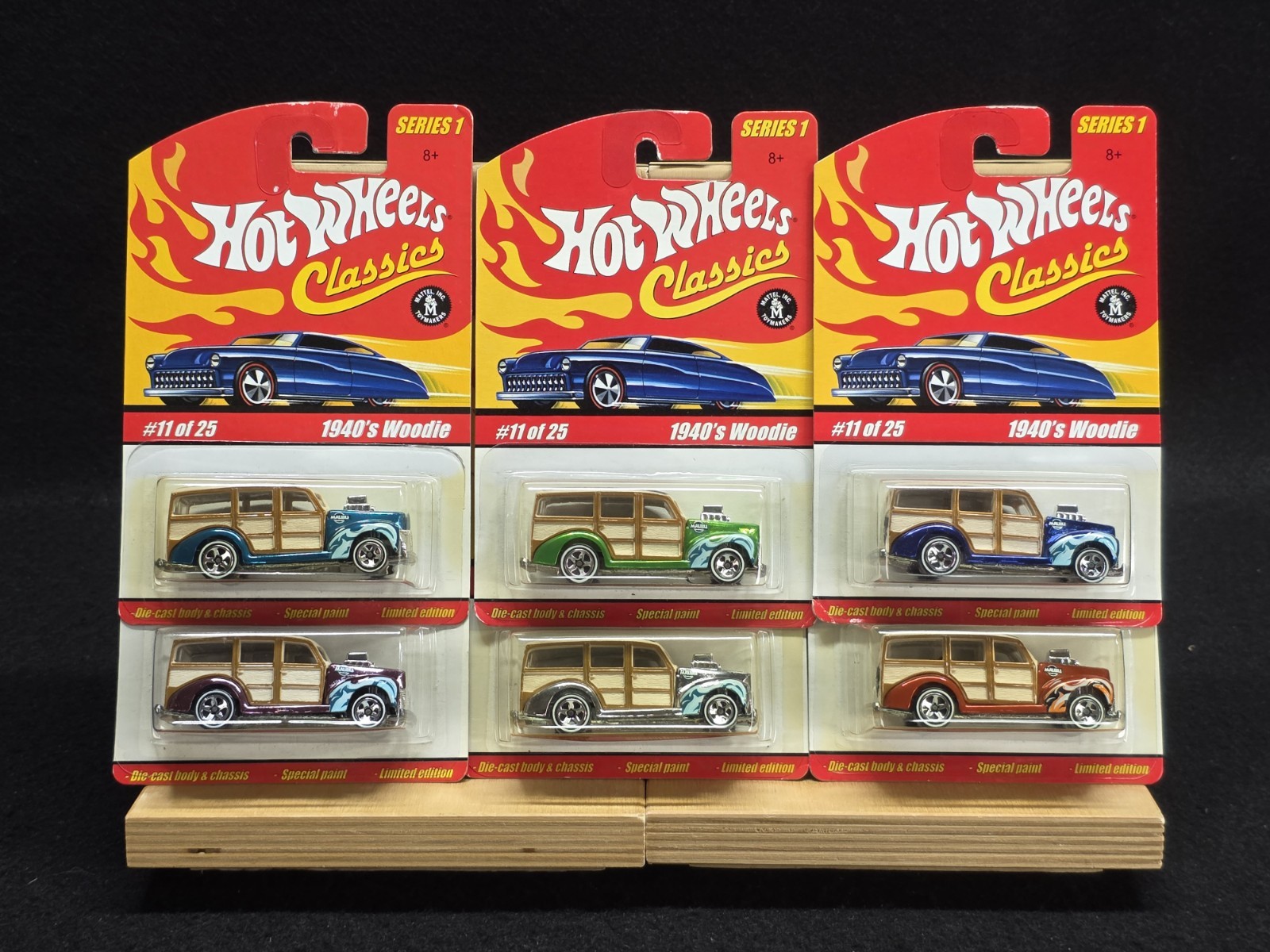 Hot Wheels Classics 1940’s Woodie – Complete Color Variation Set