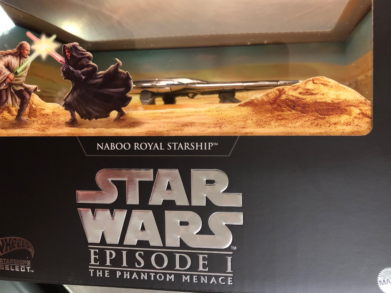HOT WHEELS 2024 NABOO ROYAL SHARSHIP STAR WARS PHANTHOM MENACE SDCC MATTEL