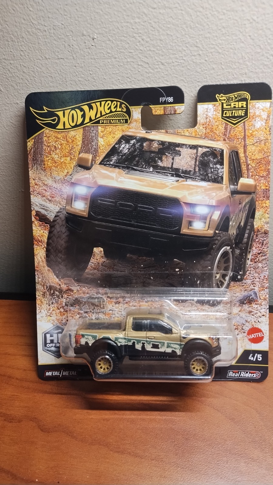 Hot Wheels Premium 2017 Ford F-150 Raptor Real Riders 1:64 Scale HW Off Road New