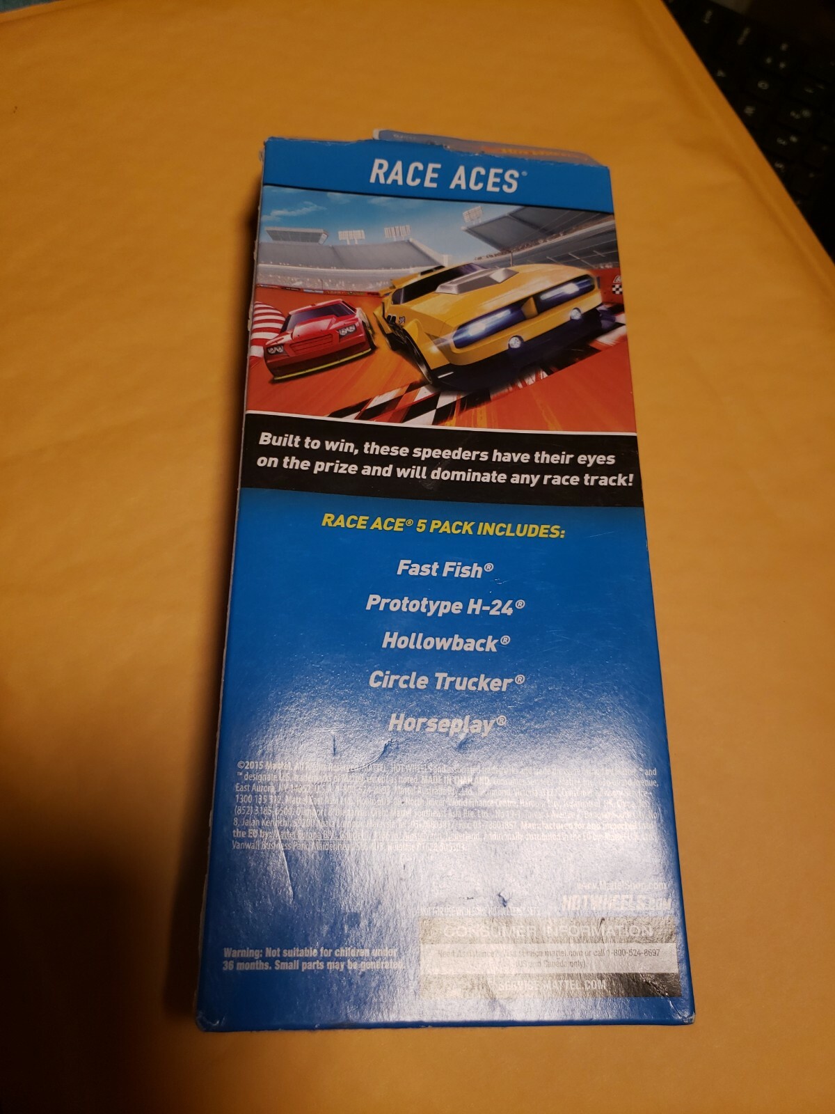 Hot Wheels 2015 Race Aces 5 Pack in unopened package.