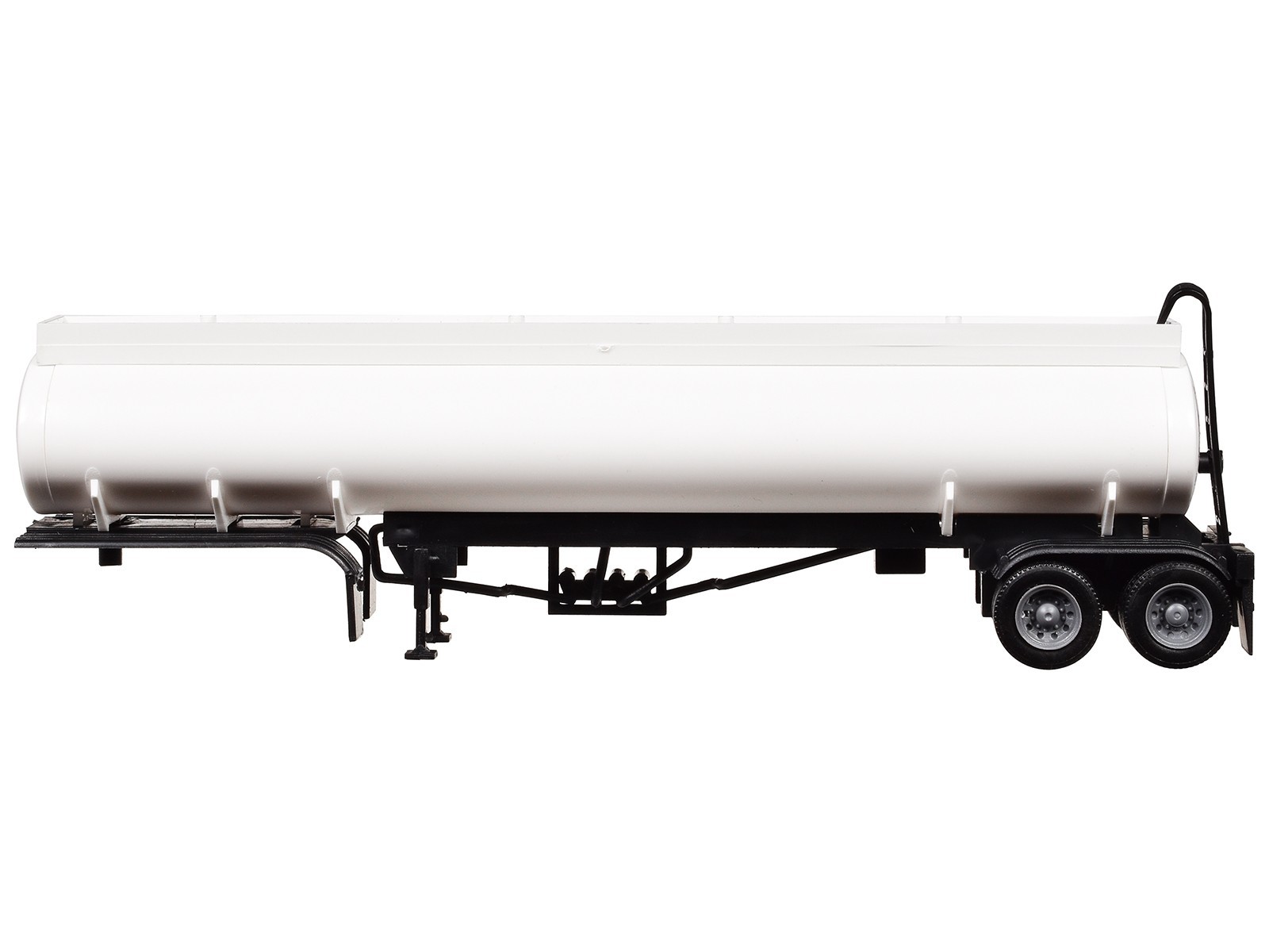ELLIPTICAL TANKER TRAILER WHITE 1/87 (HO) MODEL BY PROMOTEX 005275 W