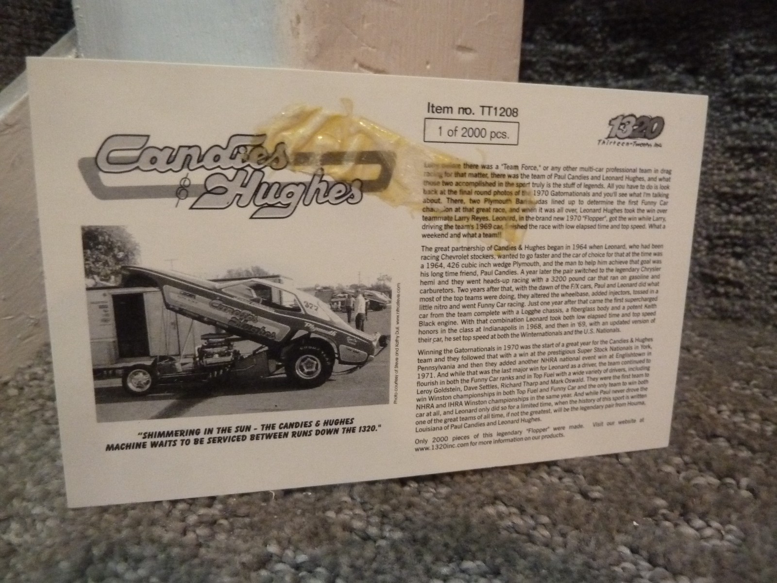 1320 THE FLOPPERS NITRO FUNNY CAR CANDIES & HUGHES #1208 ***PLEASE READ***