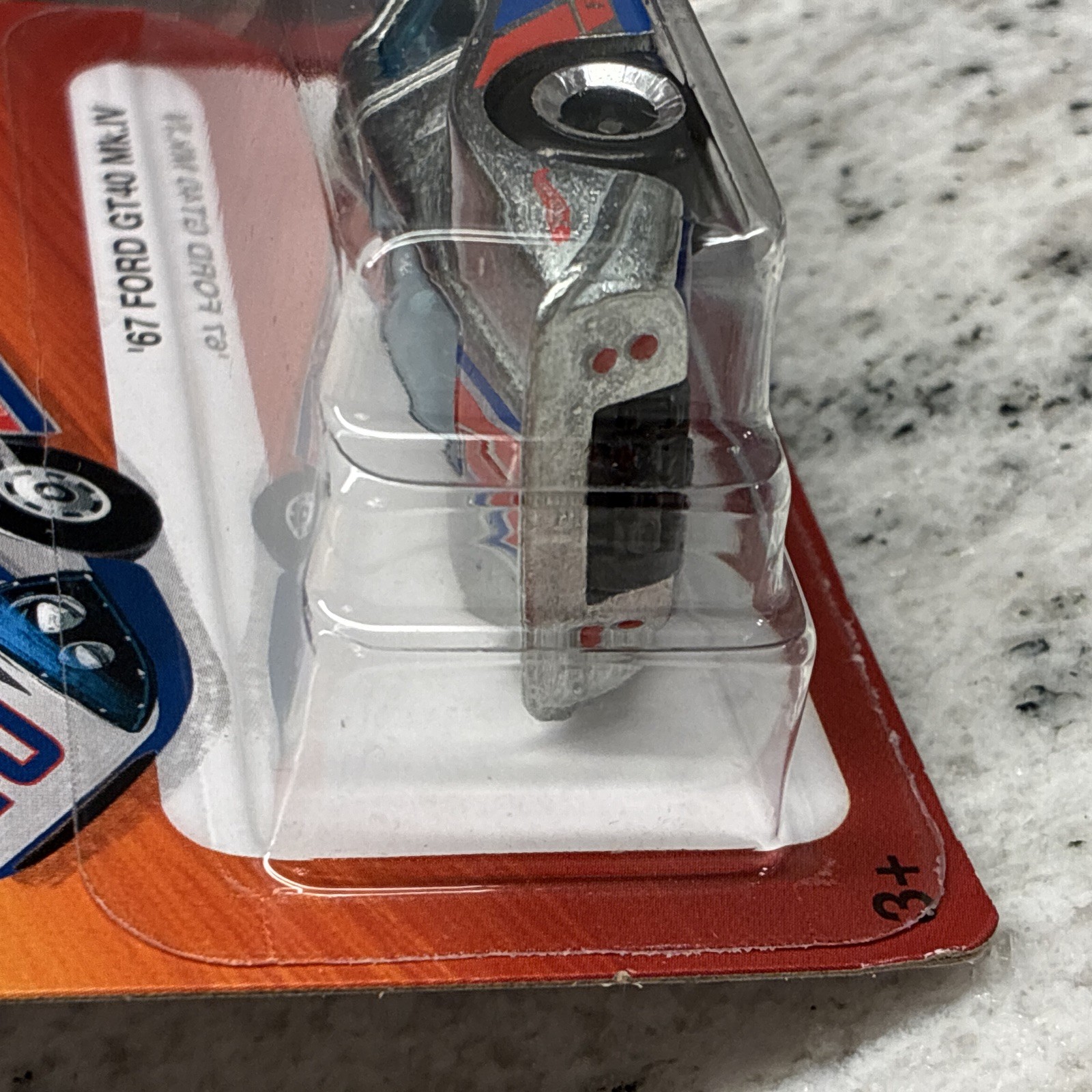 🔥🛞HOT WHEELS *WHEEL ERROR* The Hot Ones ’67 FORD GT40 Mk.IV Silver 6/8 Mk IV