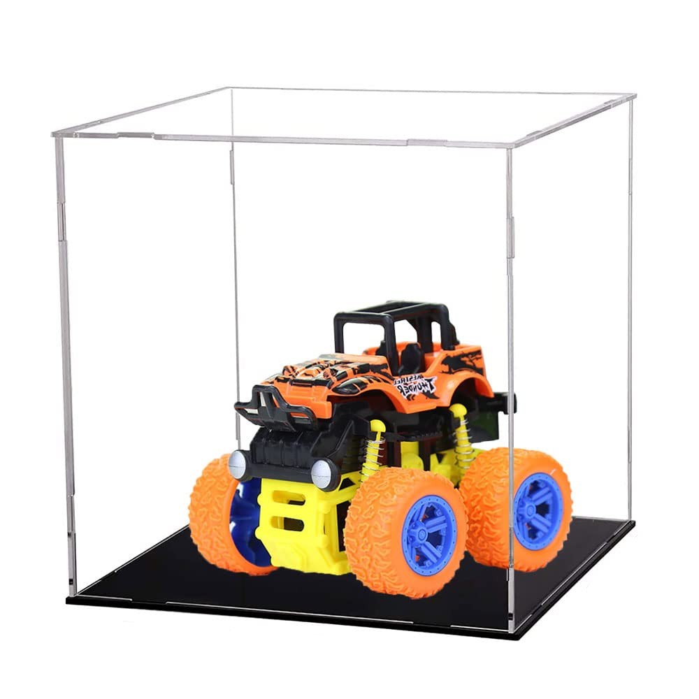 Acrylic Display Case, Clear Cases for Collectibles 4x4x4 inch,