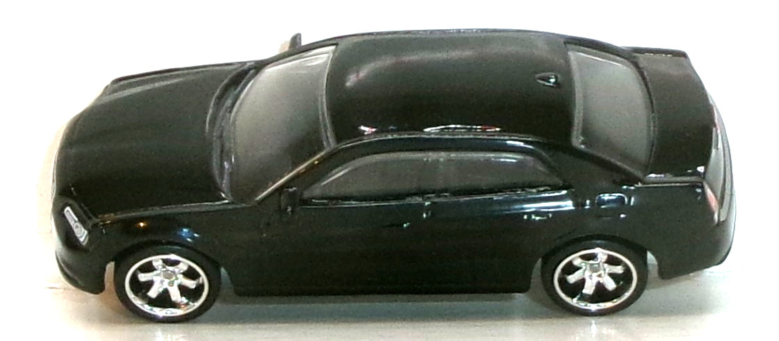 LOOSE 2021 MATCHBOX 1:64 BLACK 2015 CHRYSLER 300 WHEEL SWAP REAL RIDERS