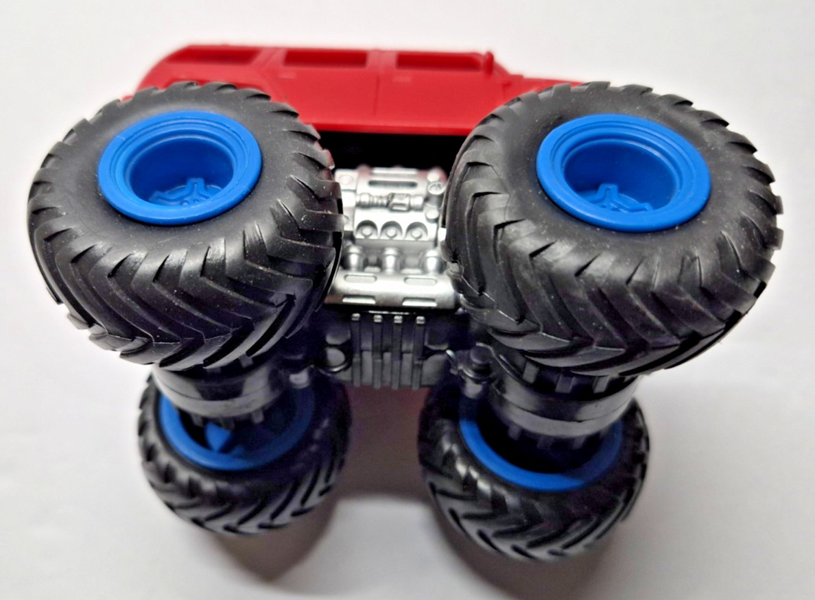 Kid Connection Red Hummer Monster Truck With Blue Rims Friction-Powered