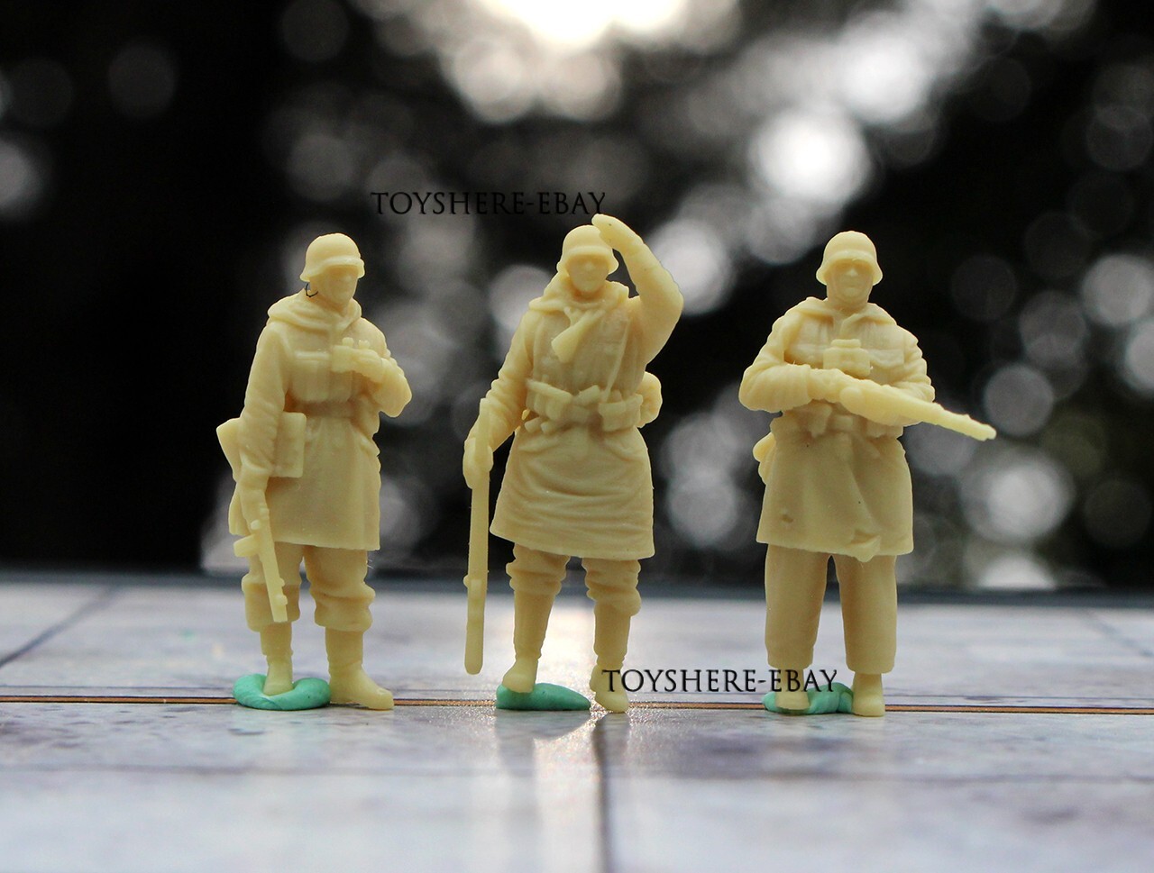 1:72 WW2 1/72 TANK 3pcs Germany Soldiers military toy TotalWar diorama B