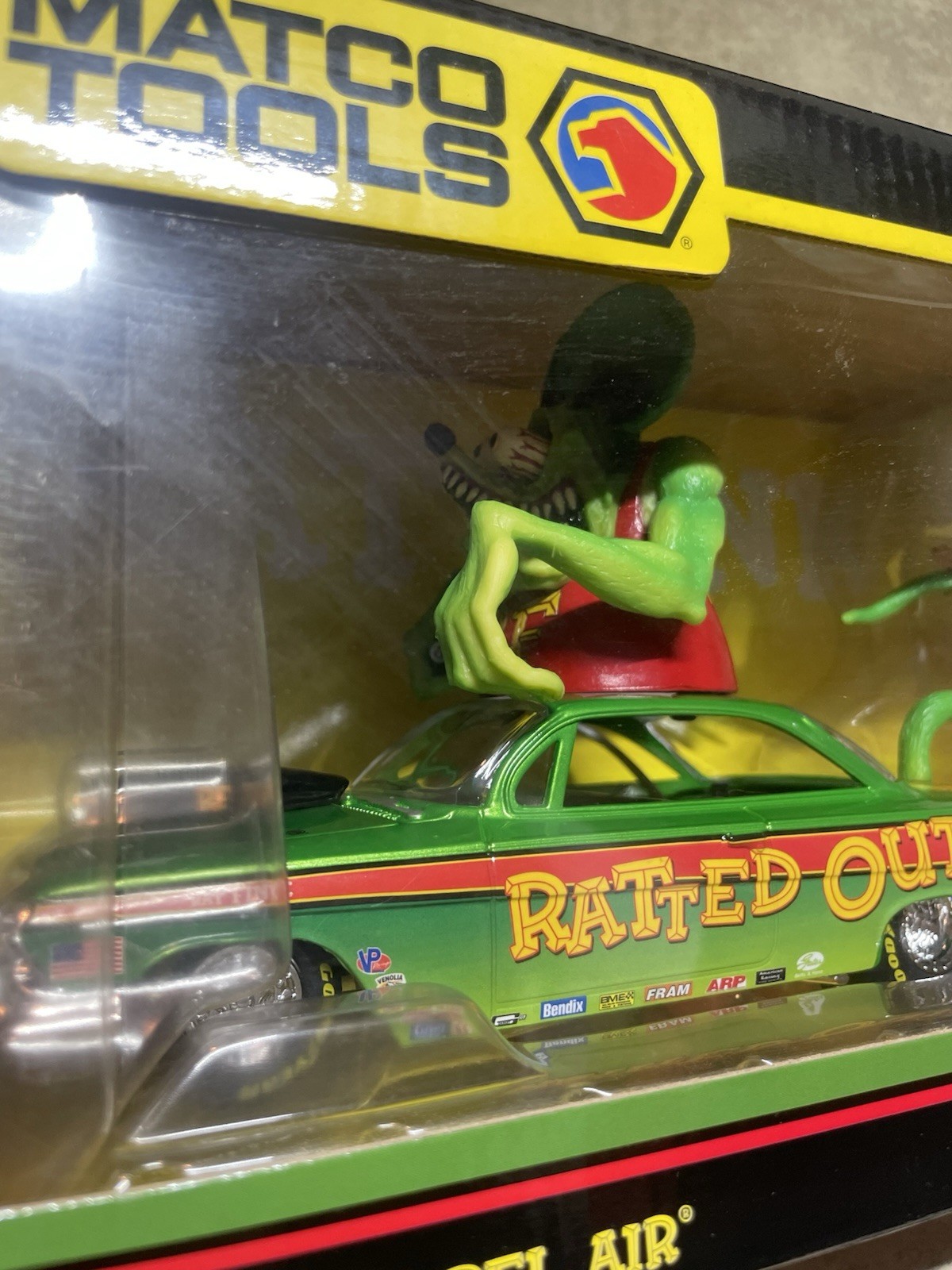 2013 Matco Tools 1:24 Rat Fink 1962 Chevrolet Bel Air Diecast ERTL Racing Green