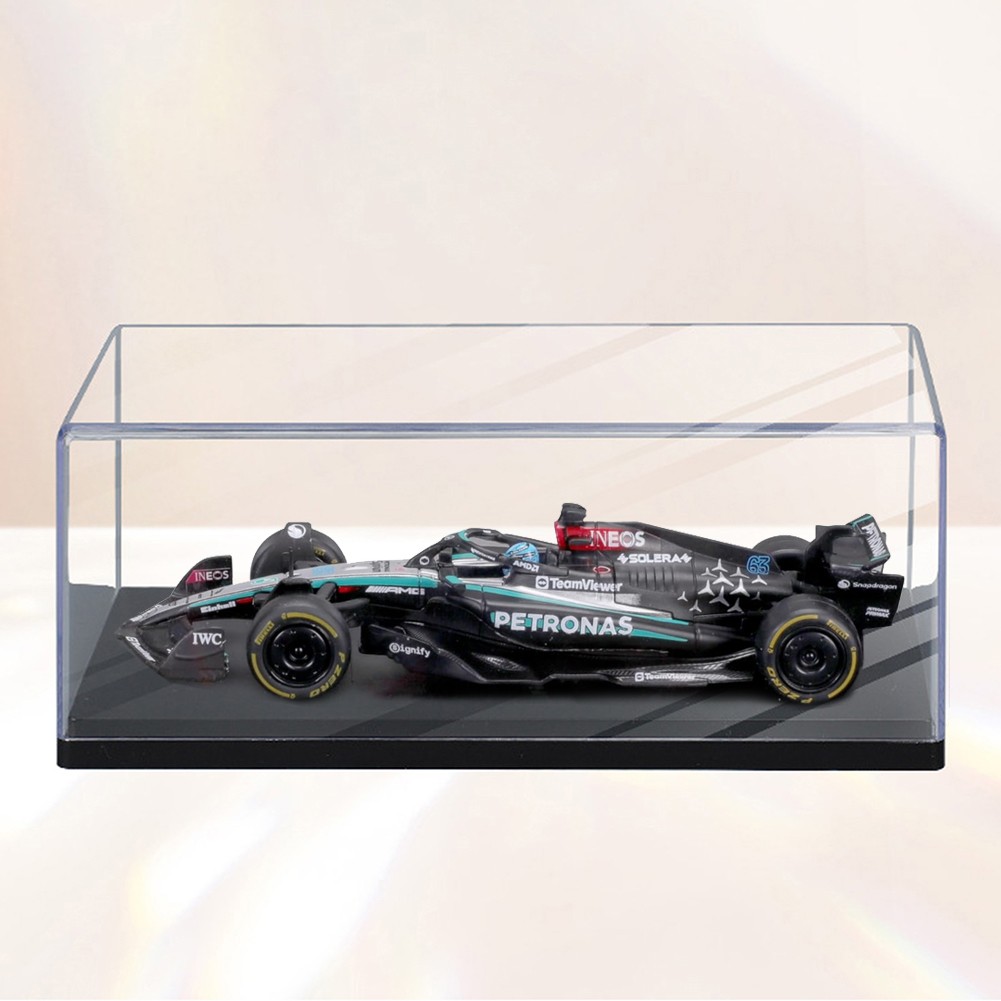 Clear Acrylic Display Case Dustproof Showcase Box for F1 1/43 Scale Model Car