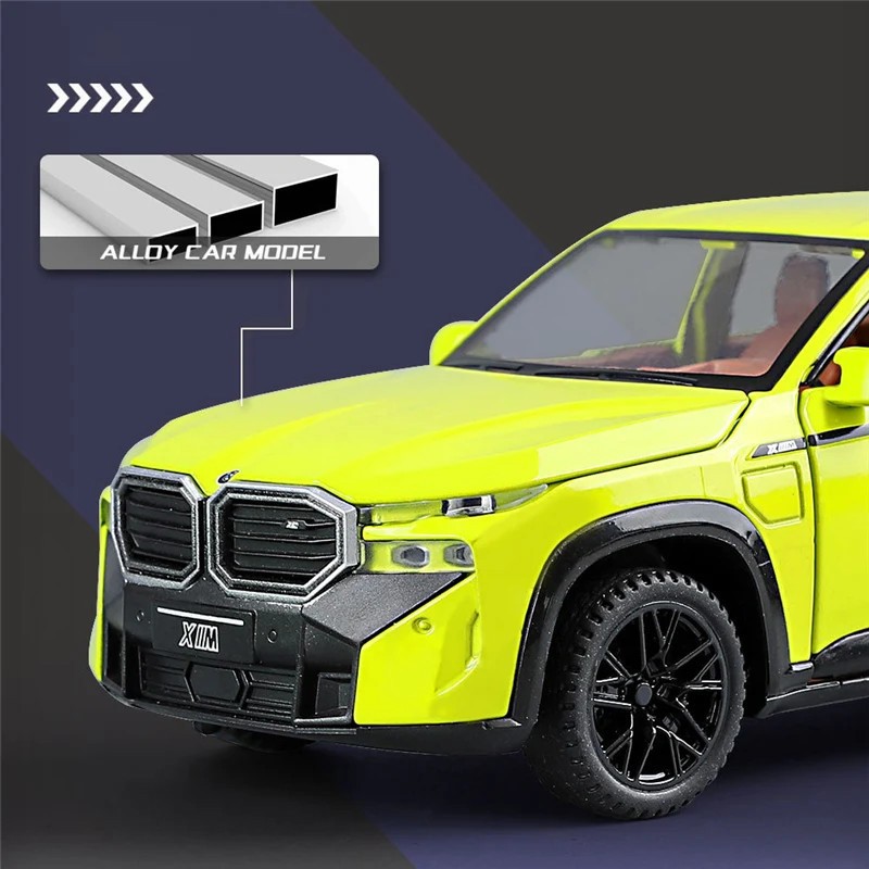 1:32 The XM SUV Alloy Sports Car Model Diecast Metal New Energy Car Vehicles Mod