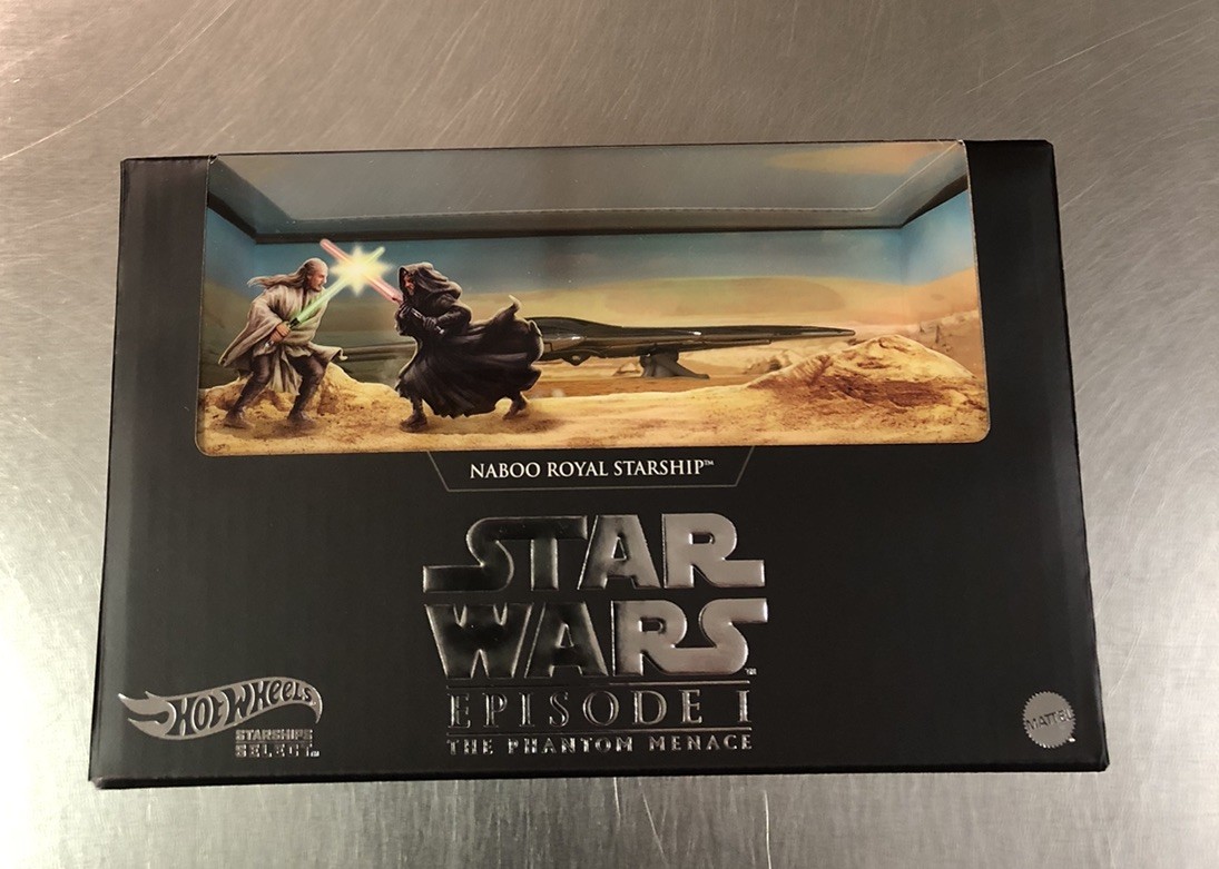 HOT WHEELS 2024 NABOO ROYAL SHARSHIP STAR WARS PHANTHOM MENACE SDCC MATTEL