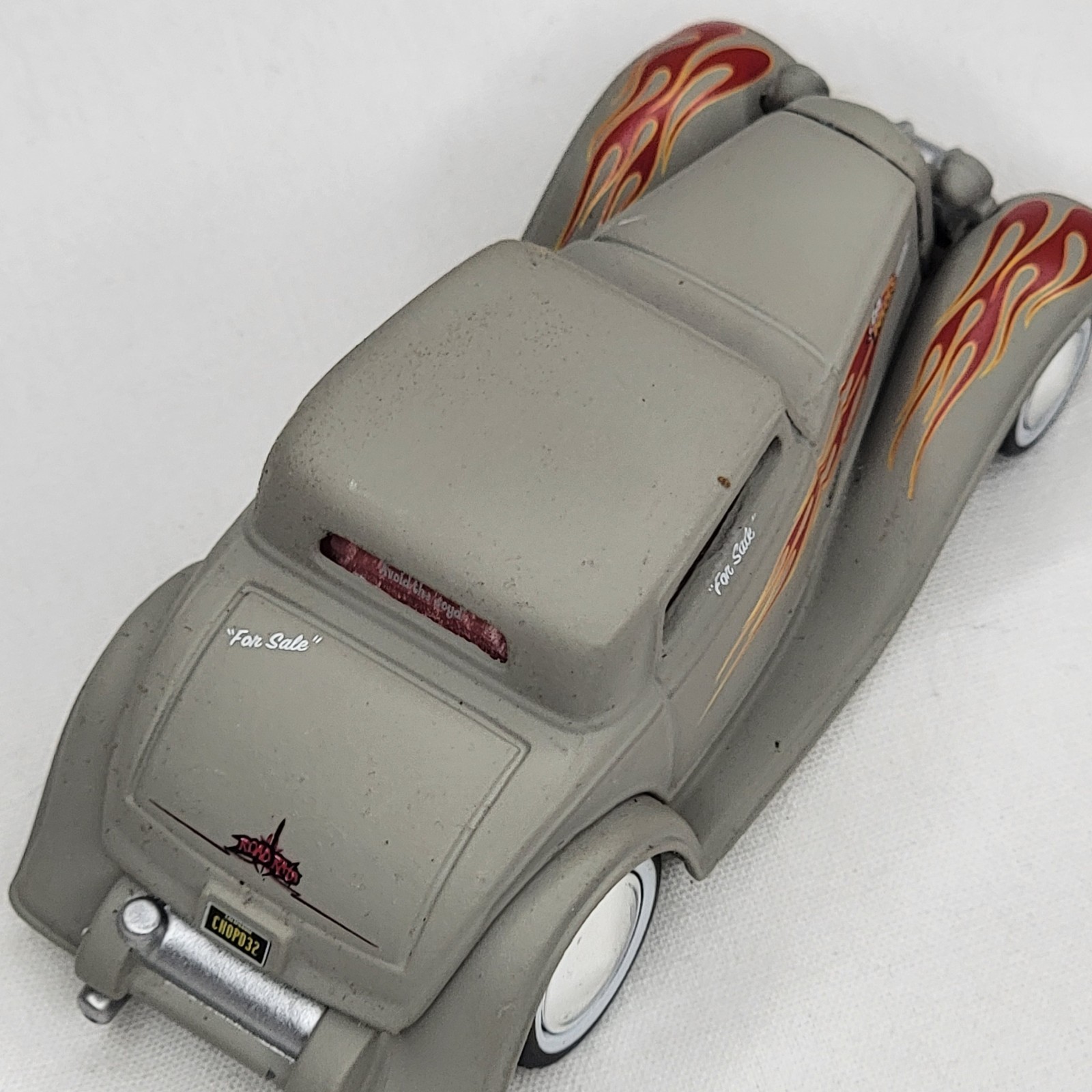 1932 Ford 3 Window Rat Rod 1:64 Diecast Model Real Riders Rubber Tires – EUC