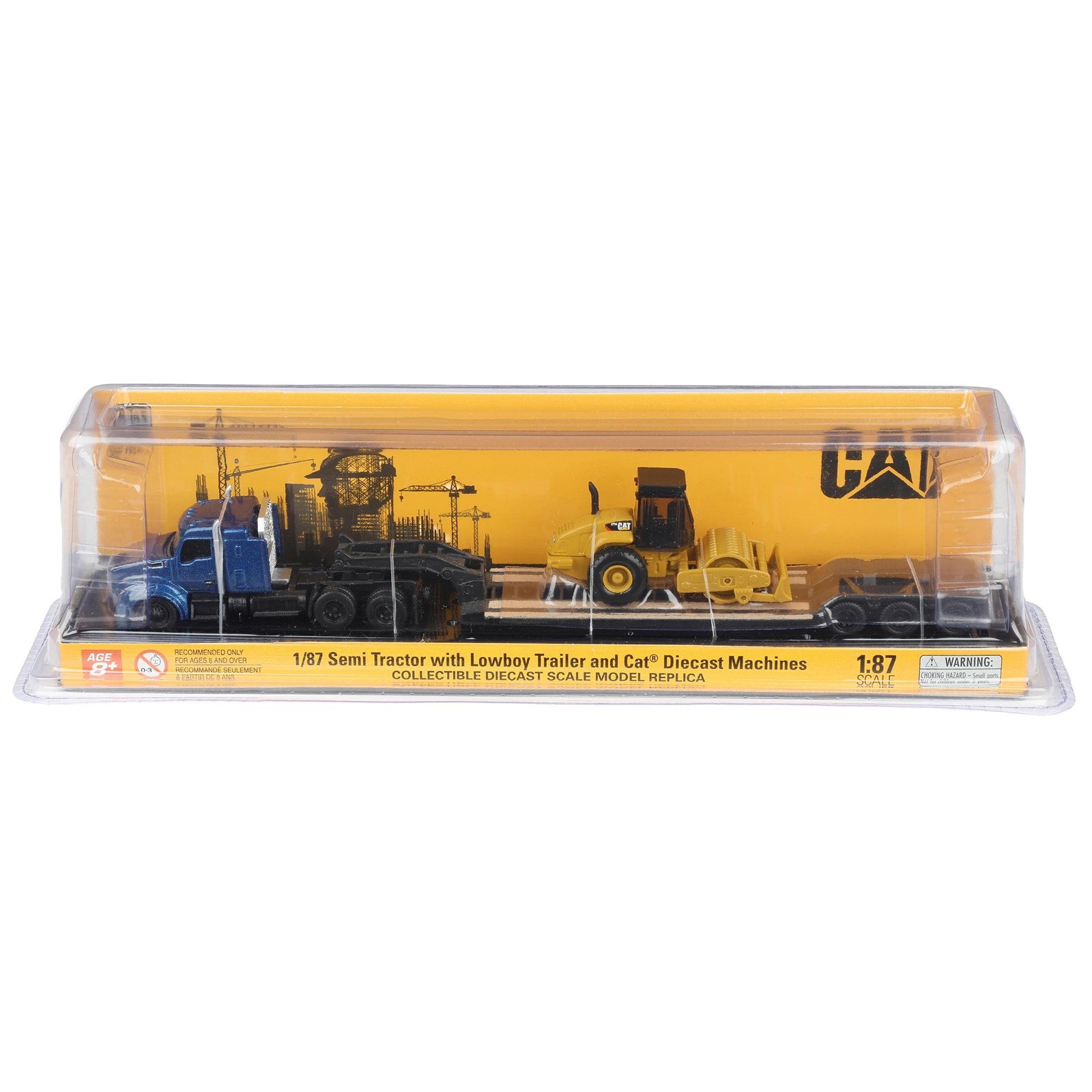 Diecast Masters 1/87 Kenworth T880 Semi Truck & CAT Padfoot Roller 84424
