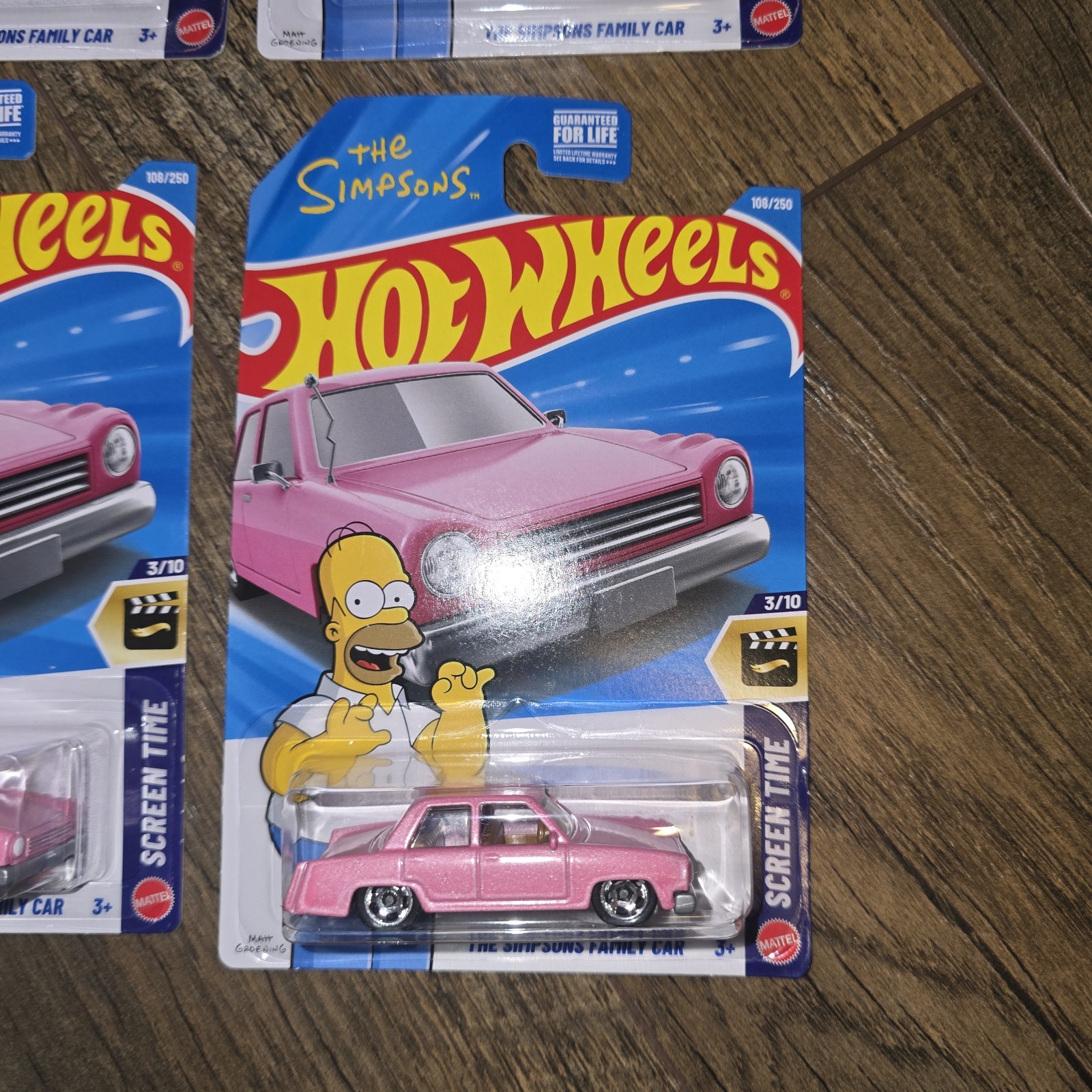 2026 Hot Wheels The Simpsons Family Car #108 Screen Time (Lot Of 4)