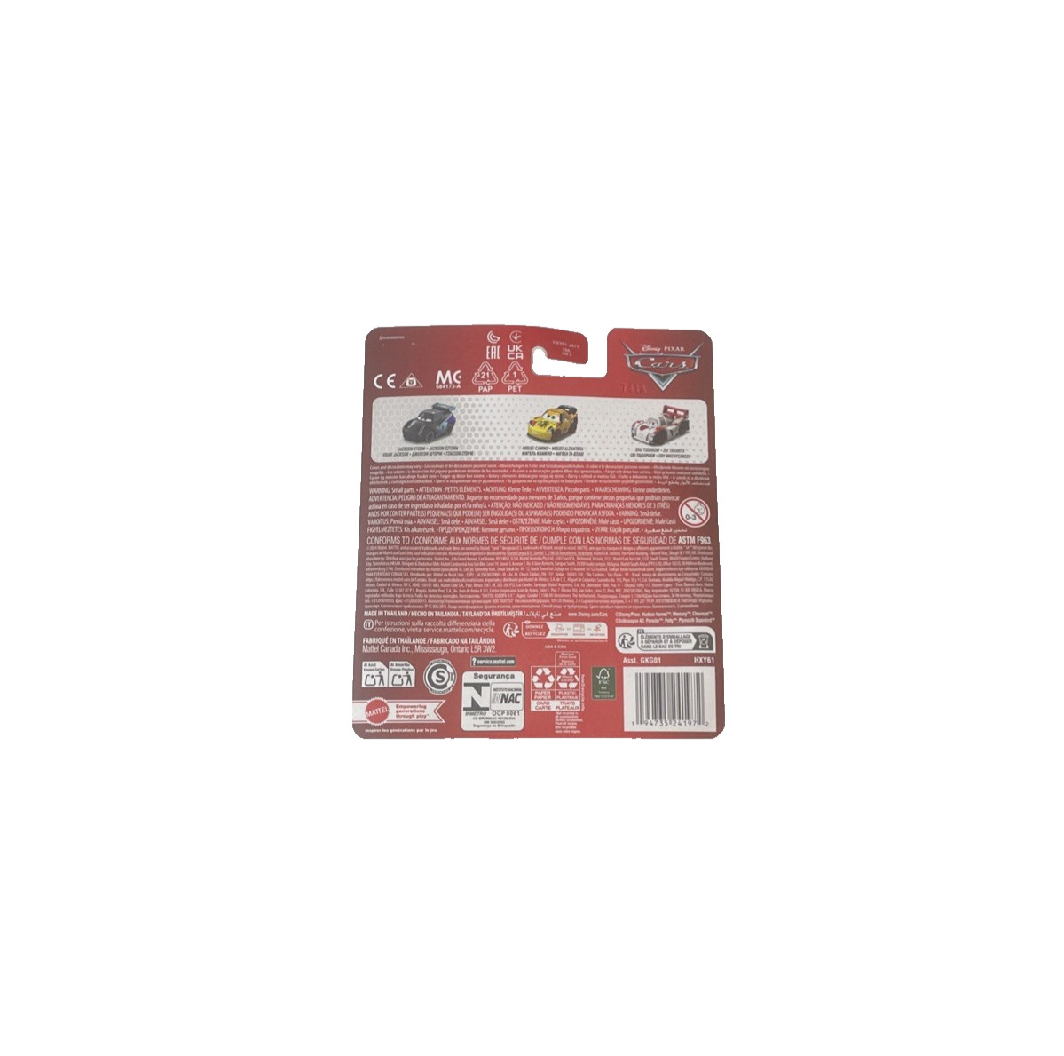 Disney Pixar Cars | Mini Racers | 3-Pack (Shu, Miguel Camino, Jackson Storm)